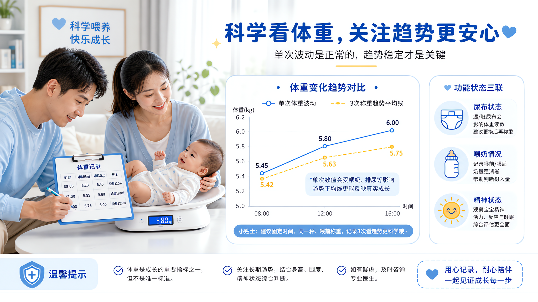 宝宝夏天掉了几十克？先看3次趋势再决定要不要加奶