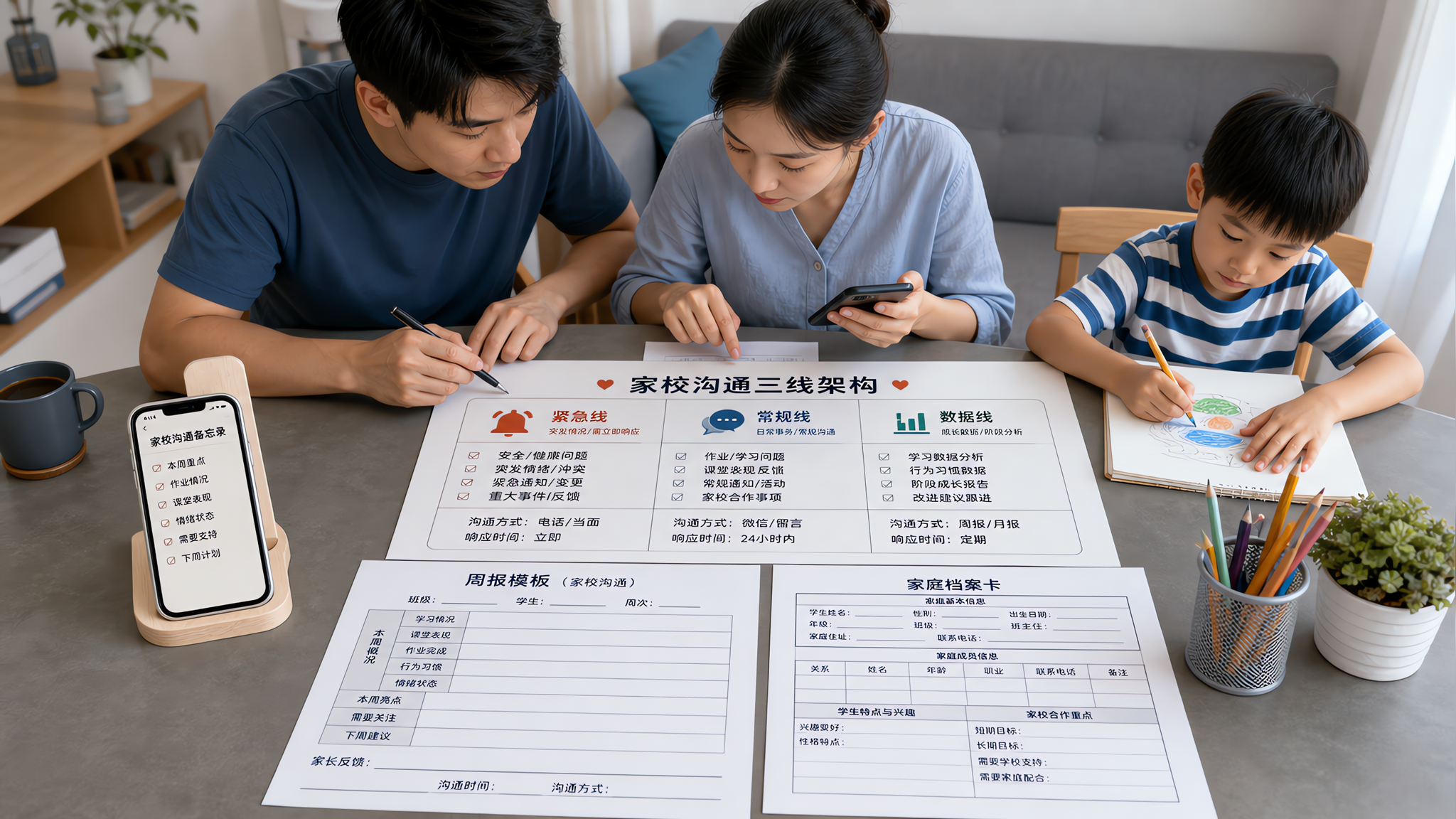 家长群别再刷屏了：用“三线沟通”让老师愿意回你