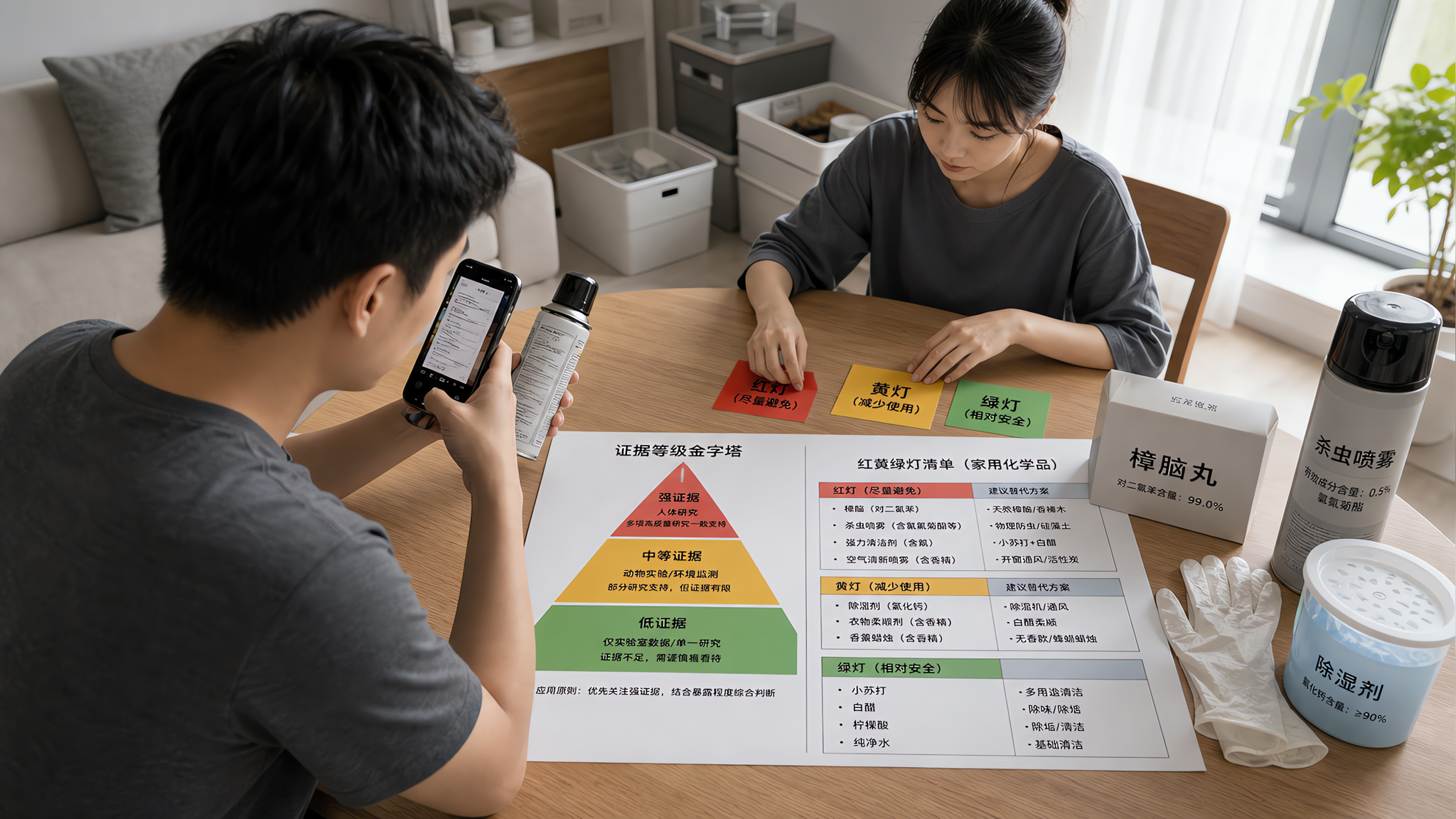 备孕家庭化学品红黄绿清单：哪些要停，哪些要查基因
