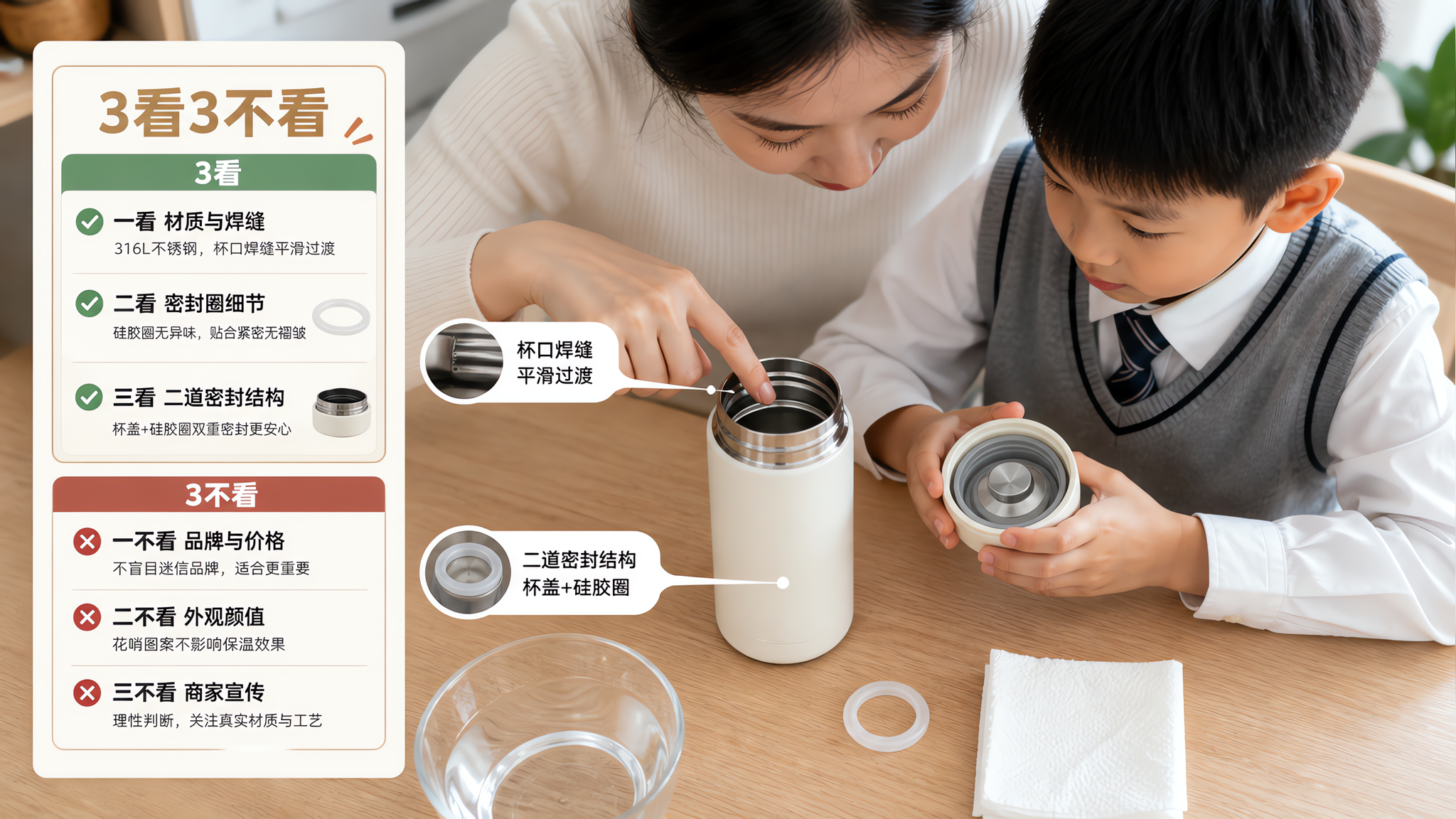 开学季买保温杯别只问316：3看3不看+到货自测