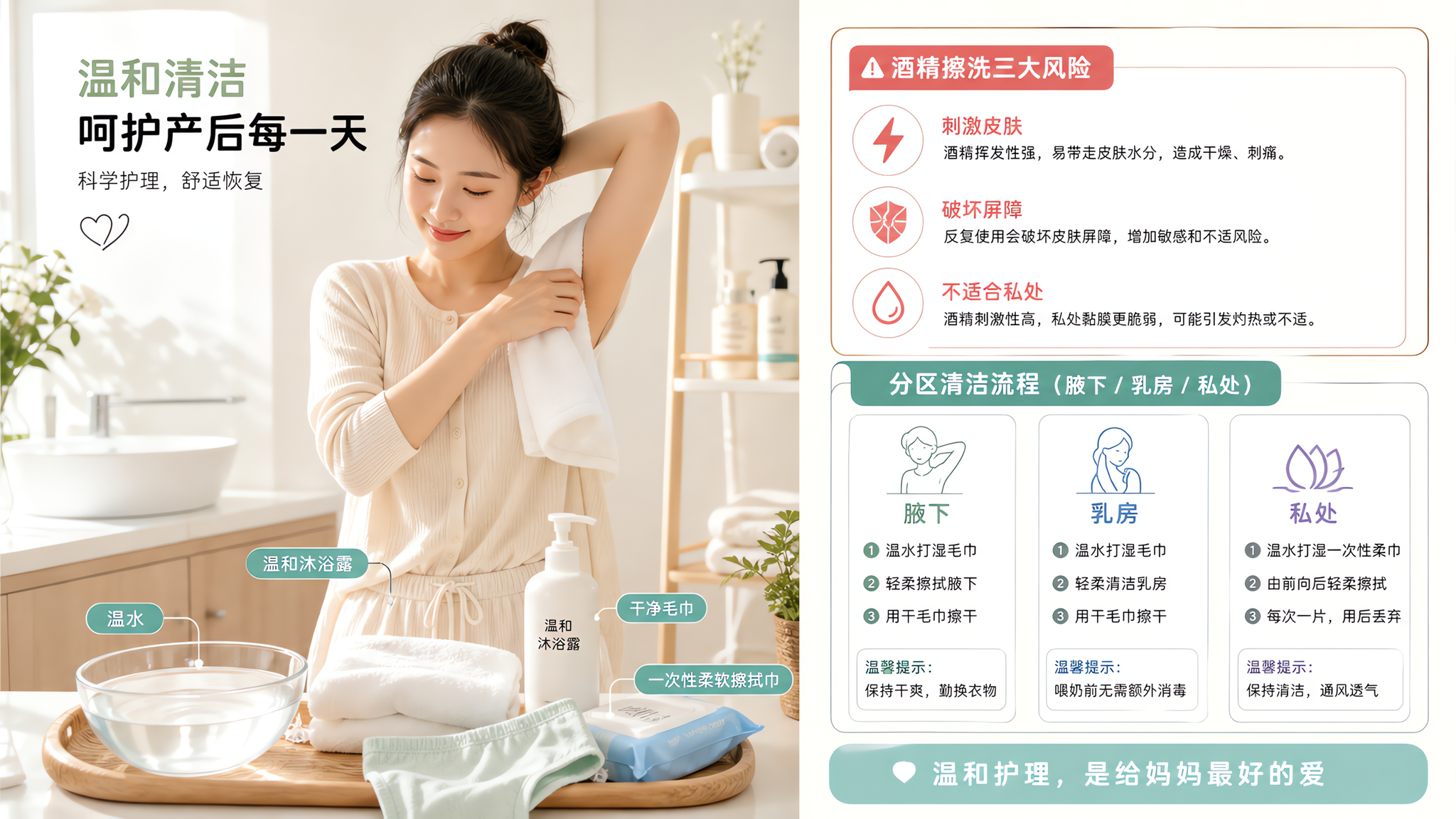 坐月子用米酒水擦身？高温天更容易把皮肤擦出炎症