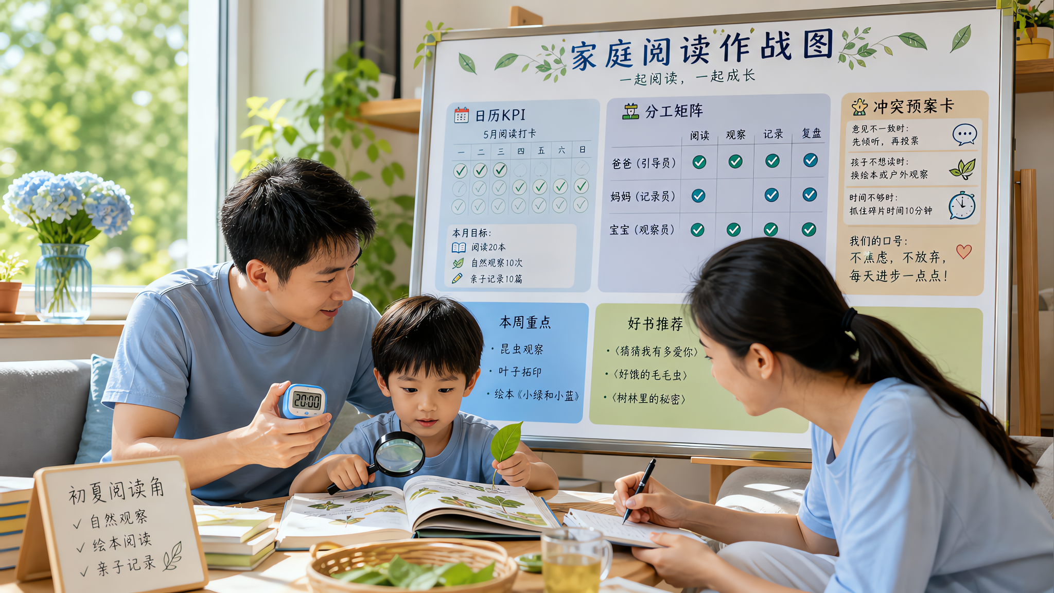 暑期阅读别再妈妈硬扛：把爸爸变成阅读总监的3步作战图