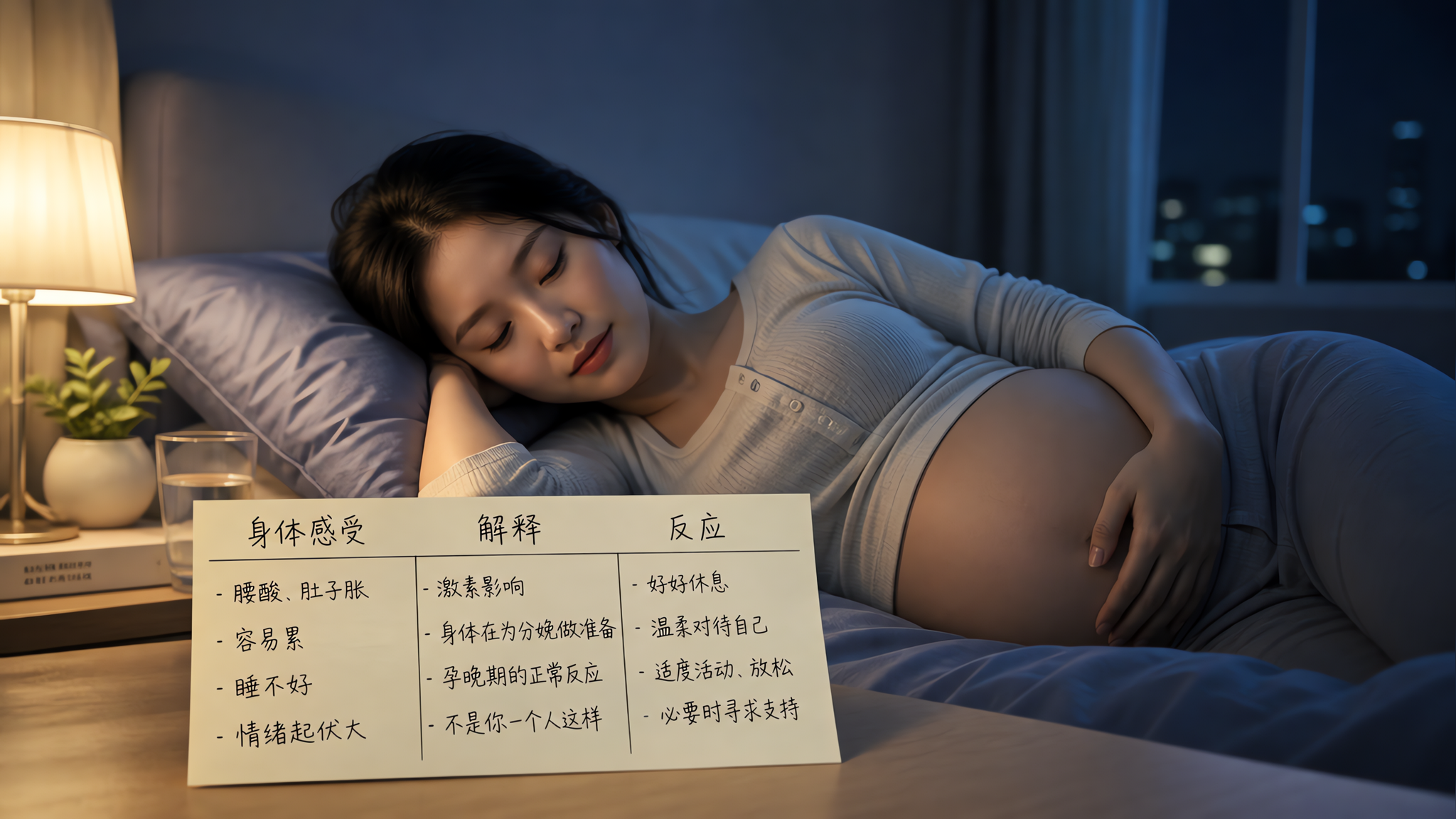 孕晚期深夜总想最坏结果？3步切断夜间放大效应