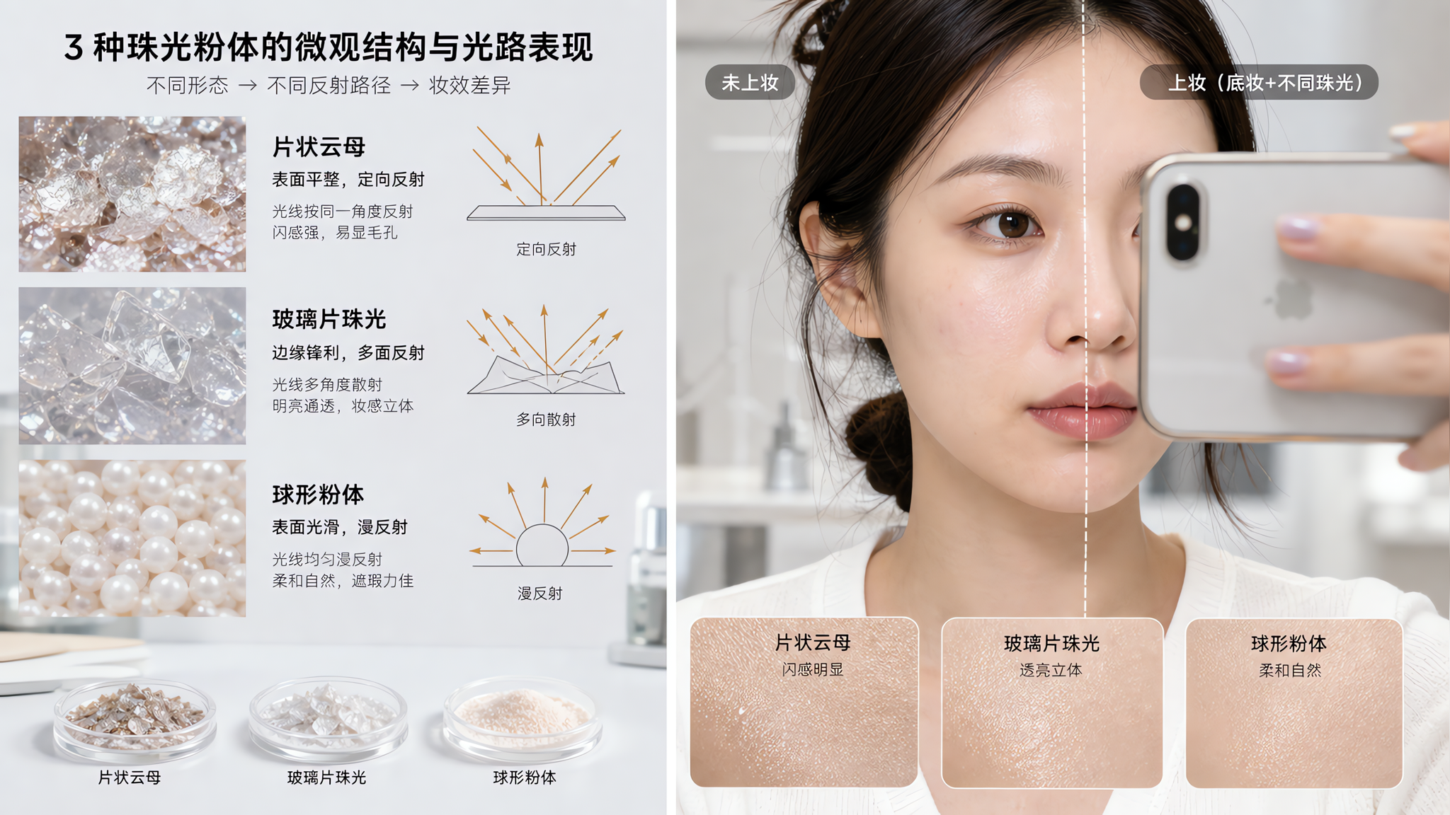 高清镜头下不显毛孔：底妆“柔焦”看这3种粉体
