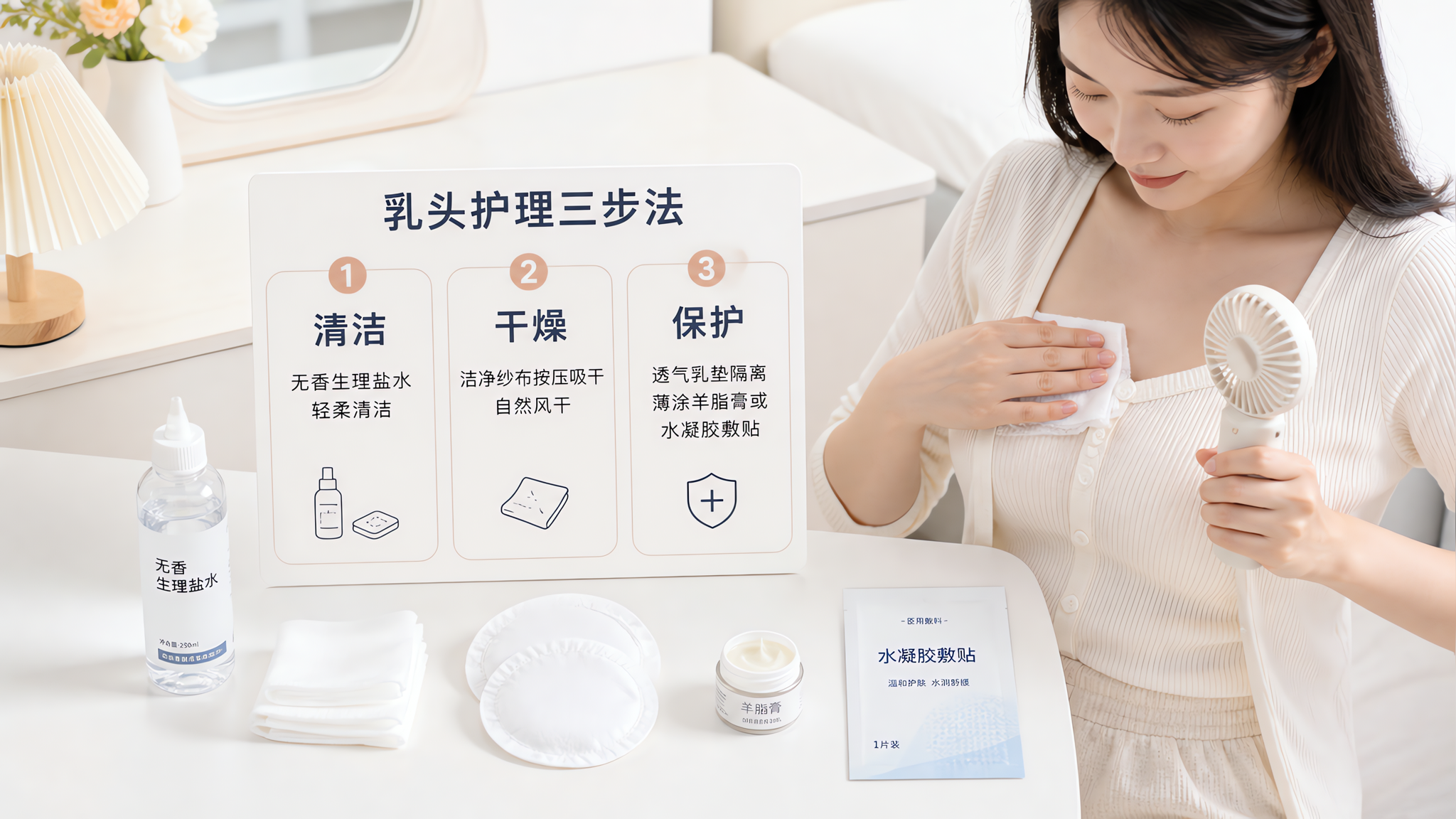 乳头总痒痛还破皮？夏季护乳三步别做错