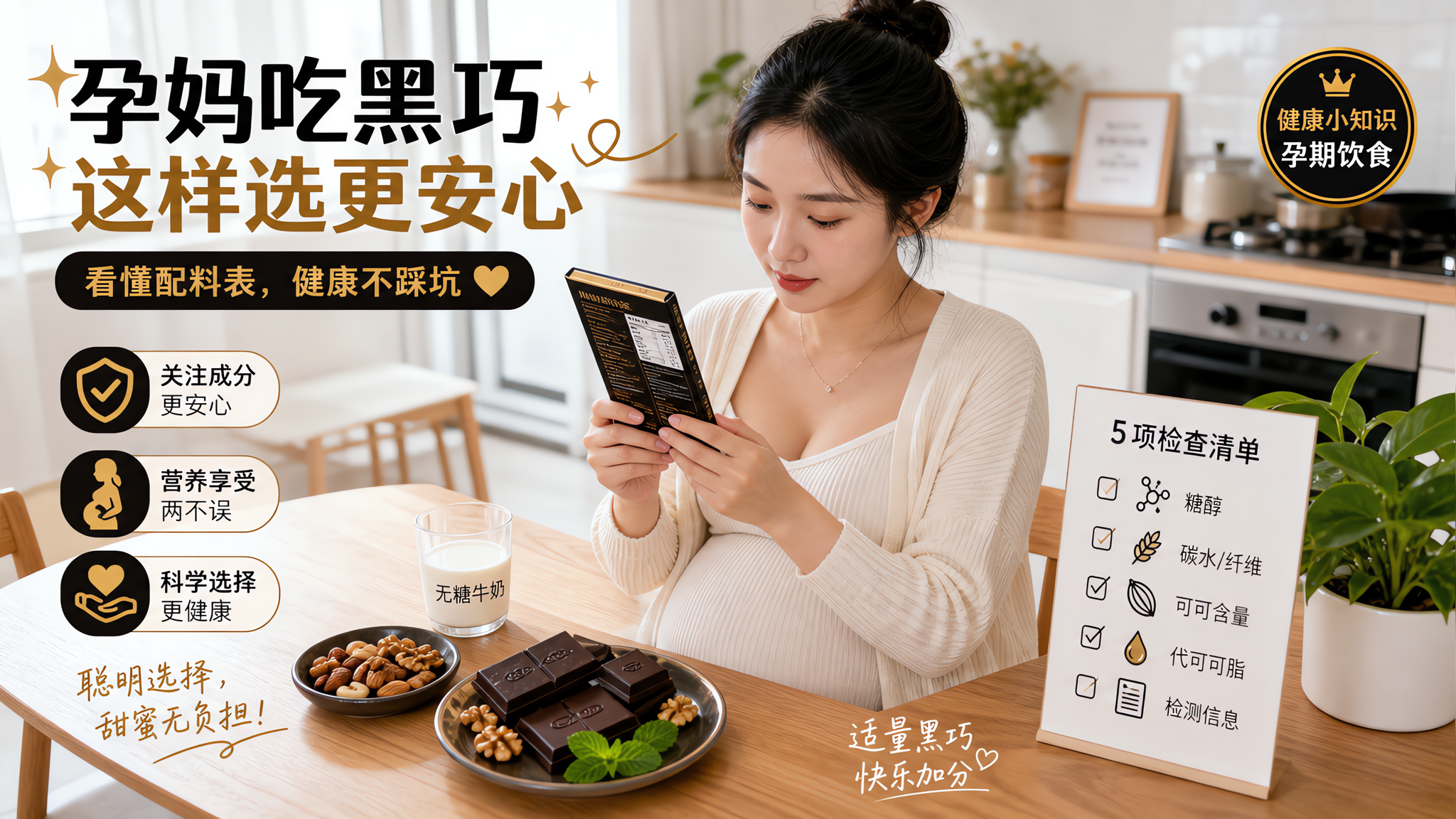 控糖孕妈想吃巧克力：5个配料表雷区别踩
