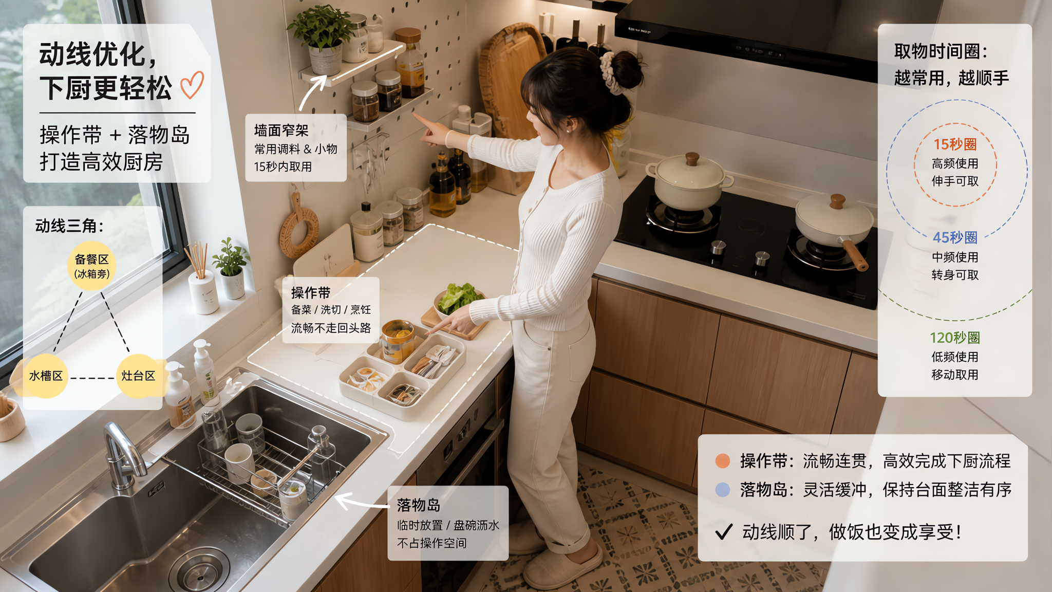 台面总返乱不是懒：用15/45/120秒圈重排厨房热区