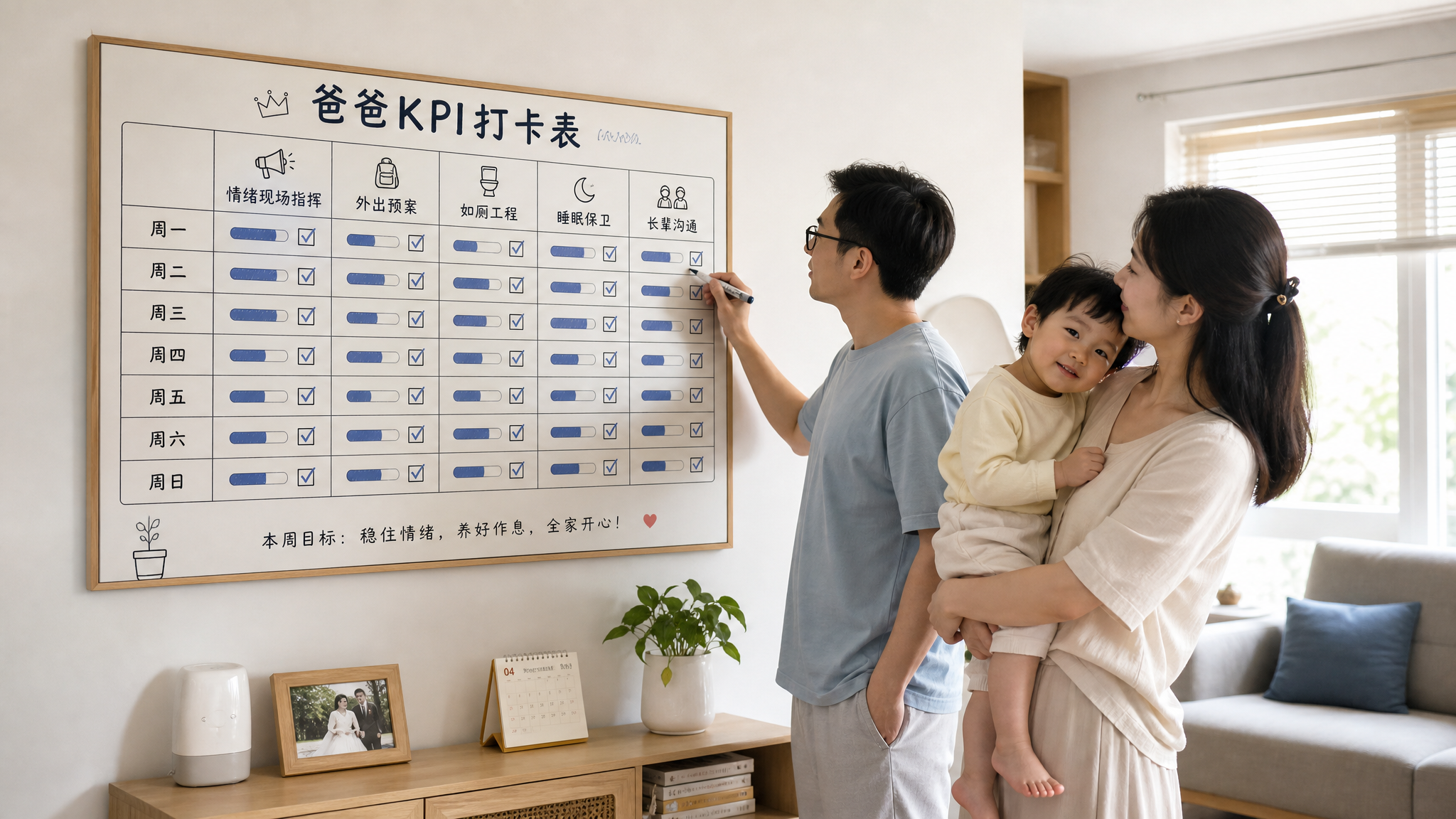 2-3岁最怕的不是闹，是爸爸不入场：7天把家变“同一口径”