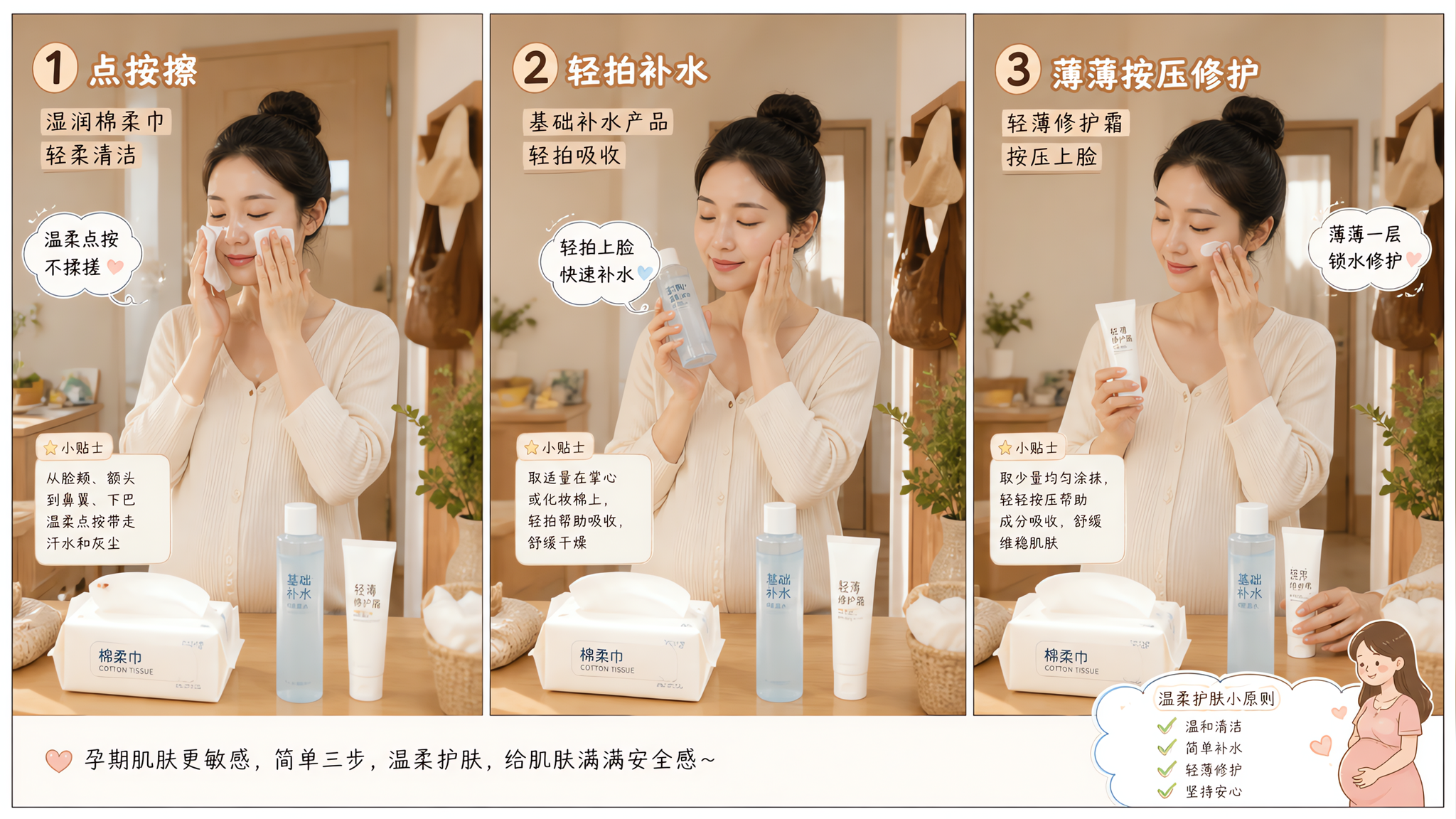 回家一身汗别立刻猛洗：2分钟“擦-拍-封”脸不痒不红