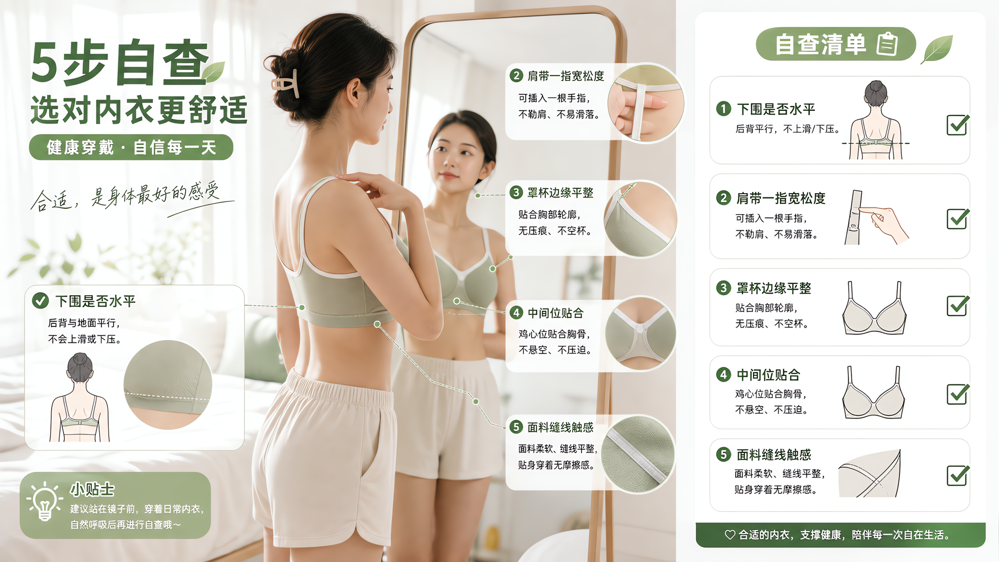 夏末闷热起红印？5项受力自查+3动作稳住不勒