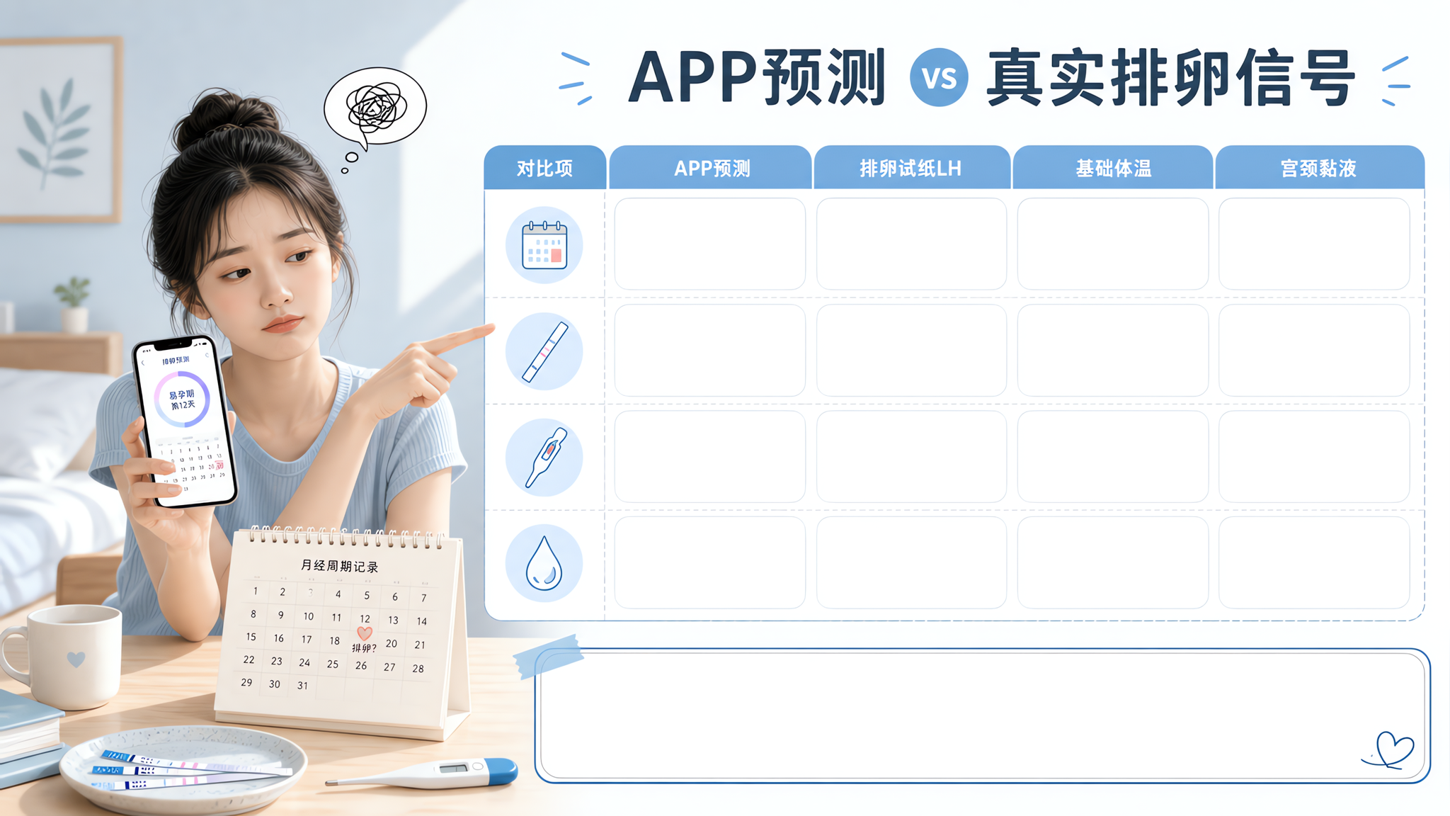 排卵APP不准别慌：用试纸+体温+频率稳住窗口