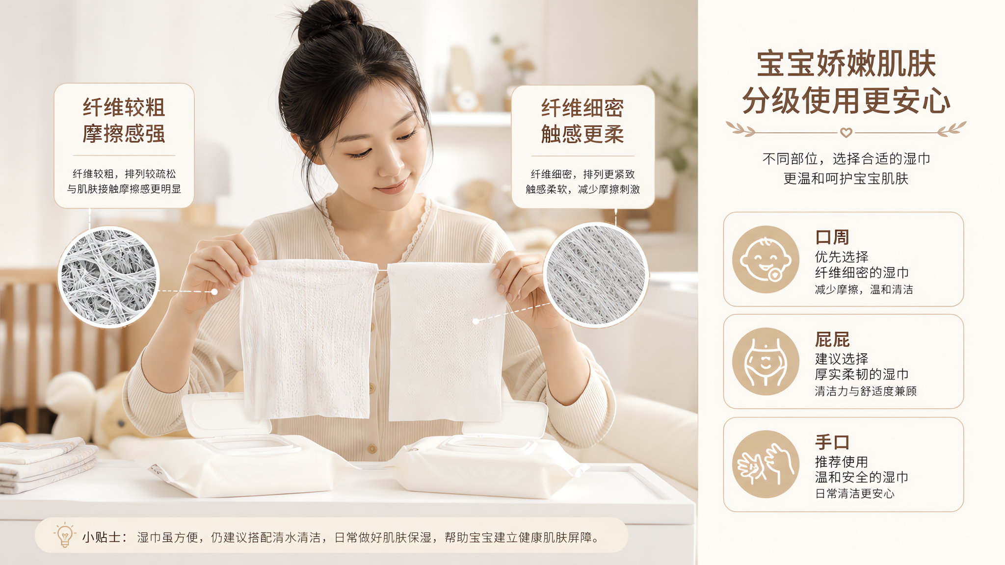 别被“厚到像毛巾”带偏：敏感肌娃湿巾避坑清单