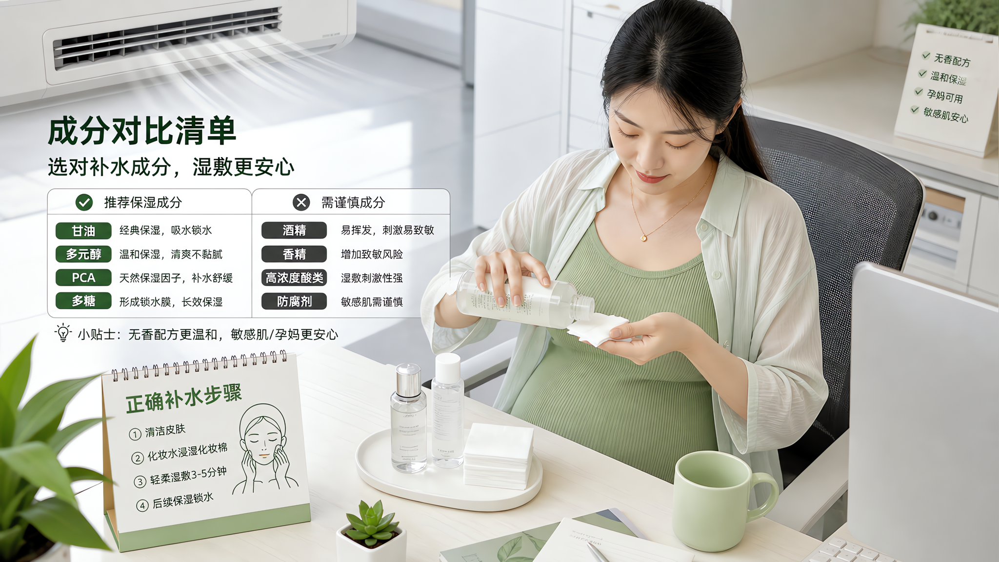空调房越喷越干？无香保湿水挑选3个硬指标
