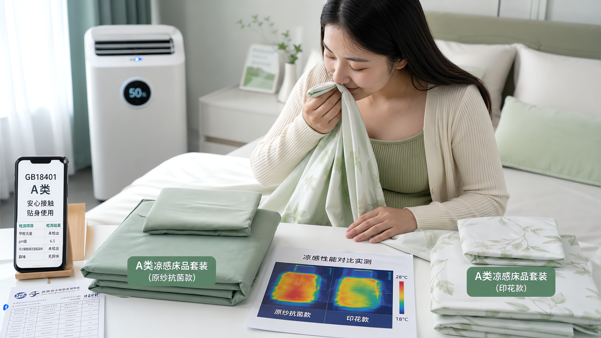 凉感床品别买“冰刺款”：孕晚期/产后这样挑才不闷不冷