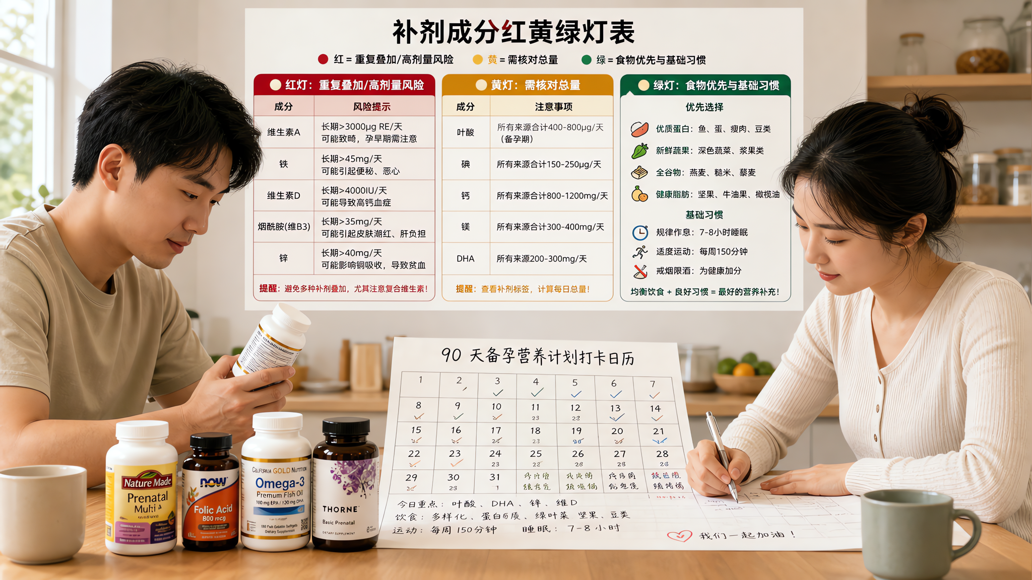 备孕男生补剂别叠满：90天只留1款更稳