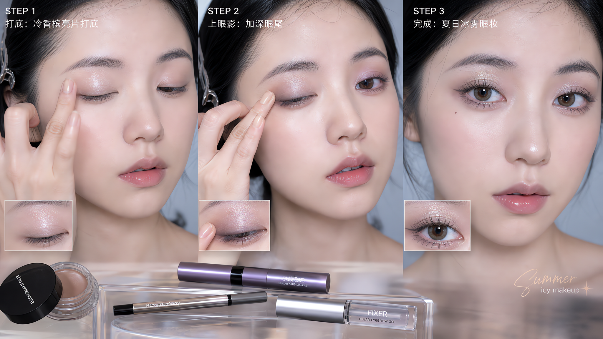 35℃也不脏的冰雾眼：少叠几层反而更持久