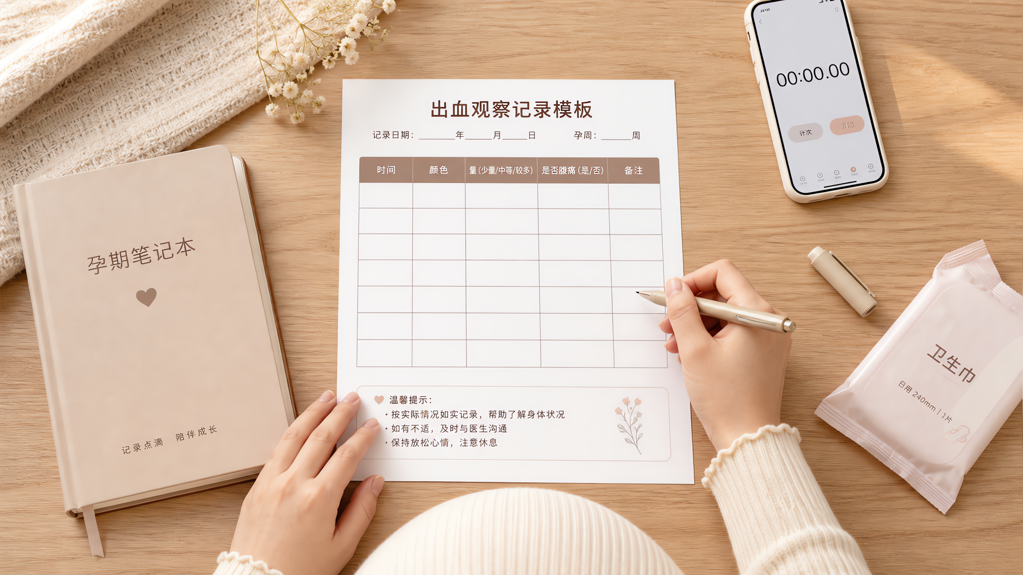 孕早期见血别慌：先做3件事，再看就医红线