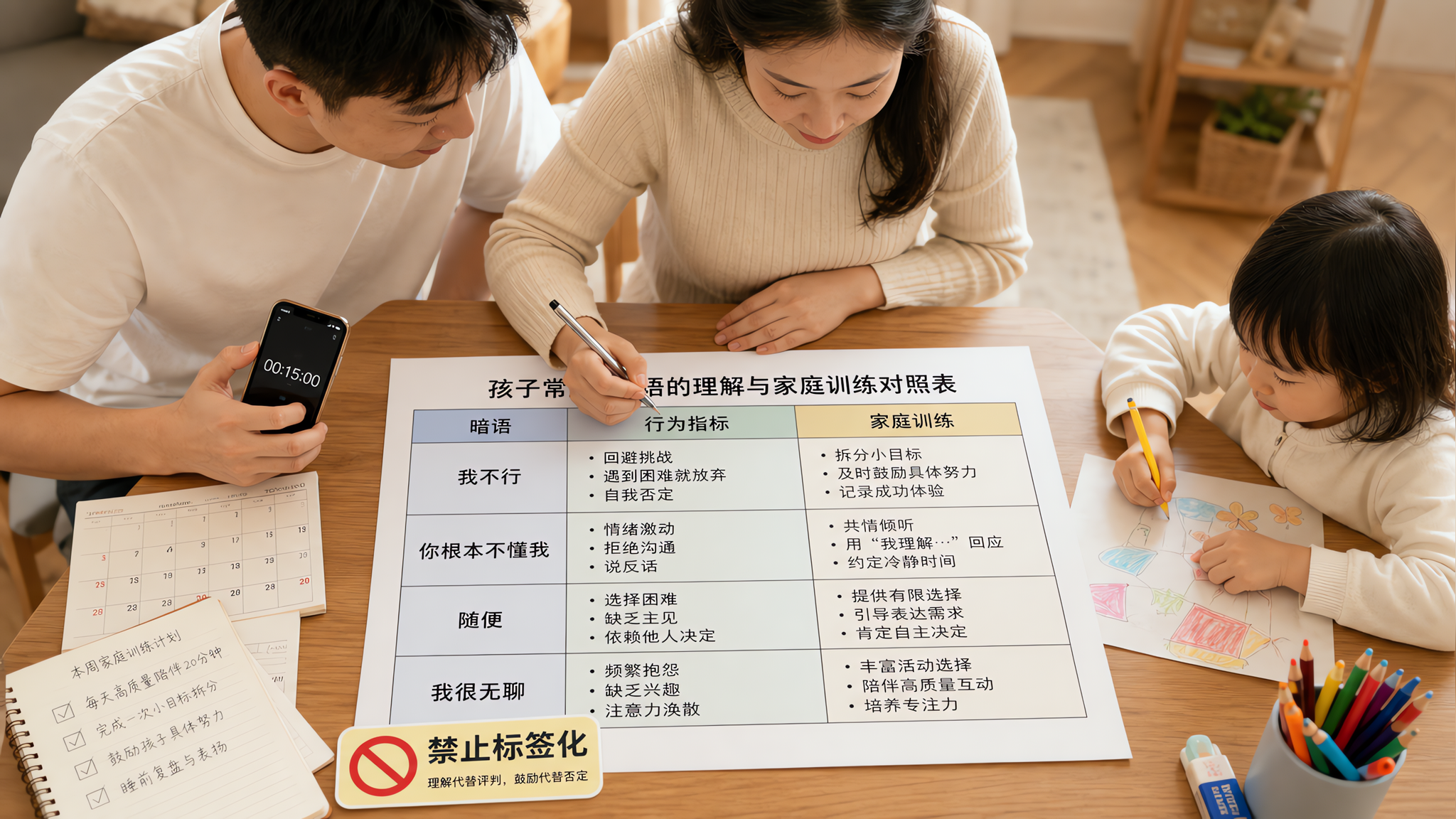 老师说孩子“慢、散、不合群”？先用3问把标签翻成可训练行为