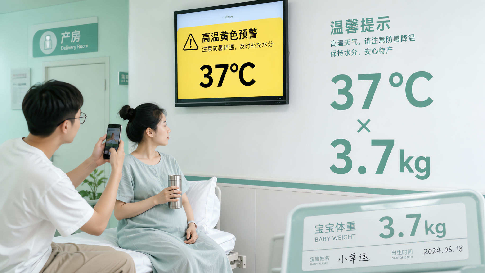 37℃高温预警那天，我用3个“稳”把产程走完