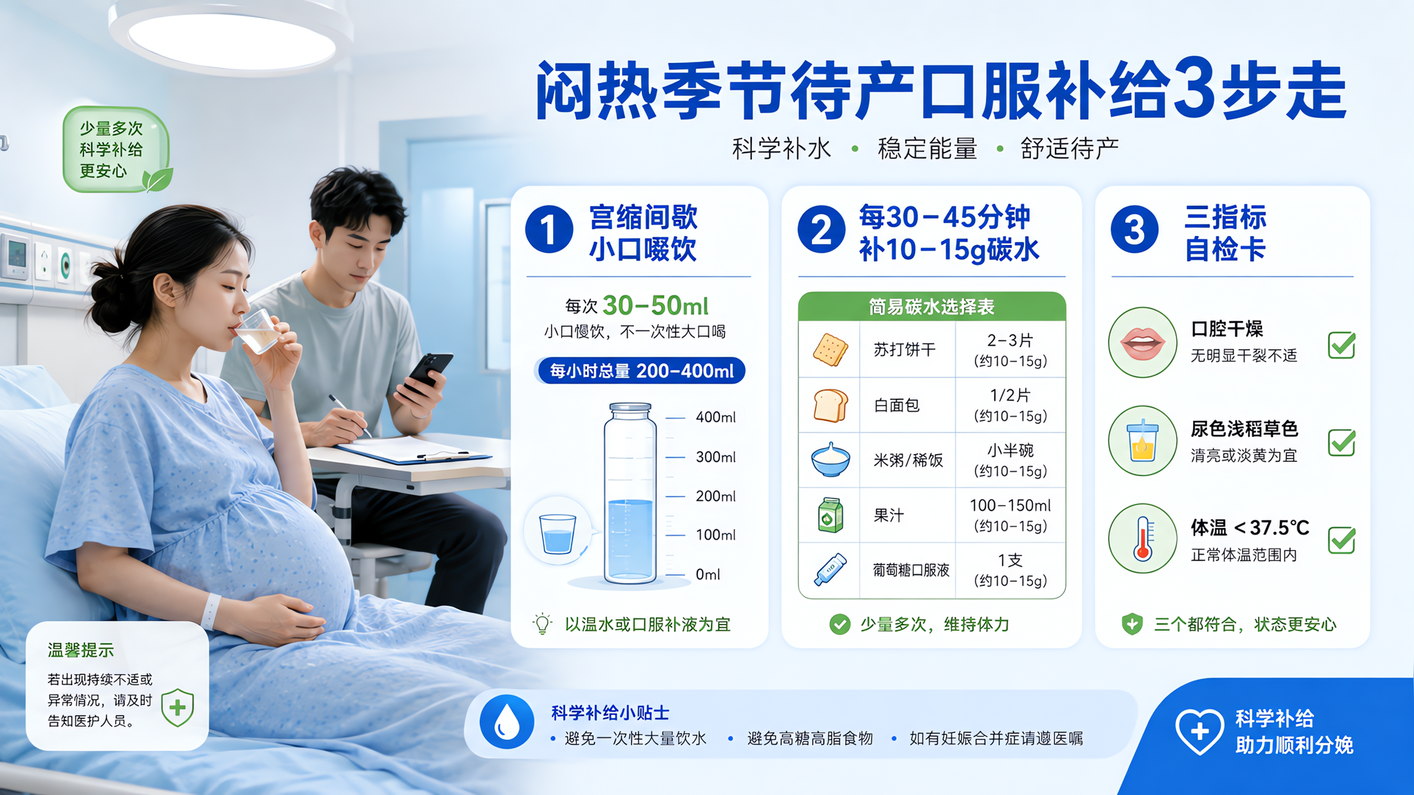 待产别猛灌纯水：3步电解质补给稳住产力