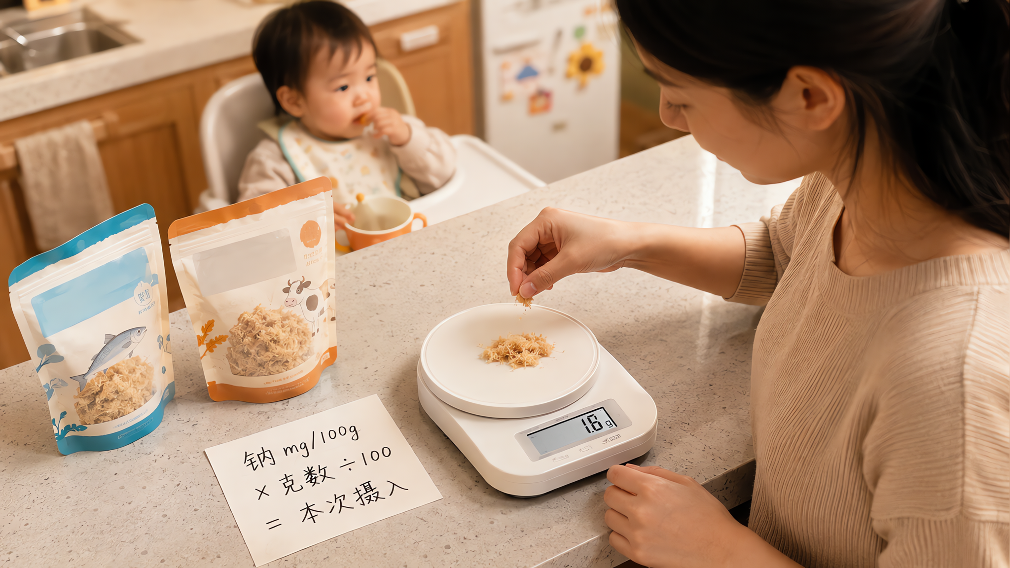 宝宝肉松鱼松能吃吗？先把钠糖油这4项看明白