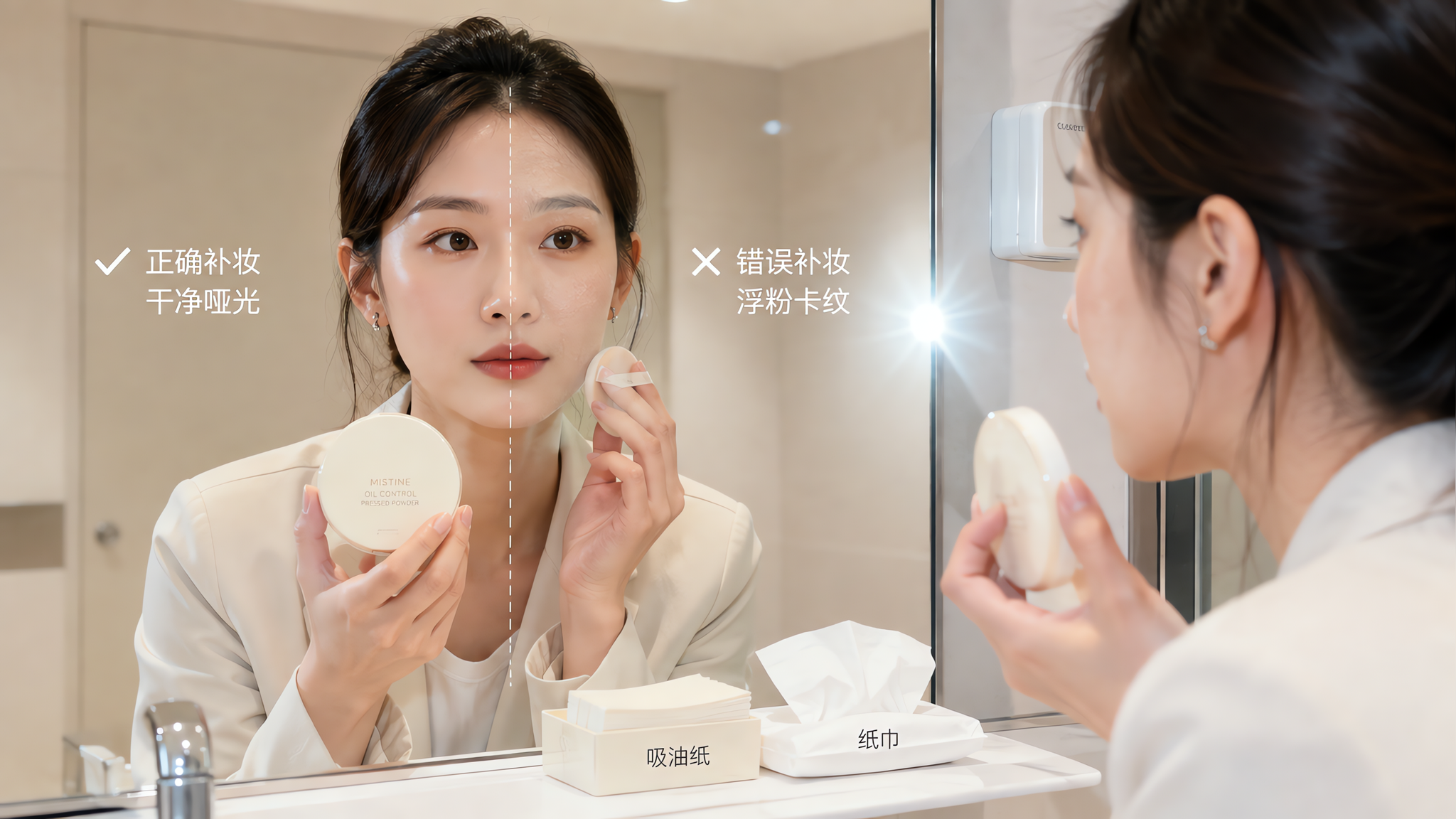 补妆越补越糊？先避开浮粉卡纹返白这3坑