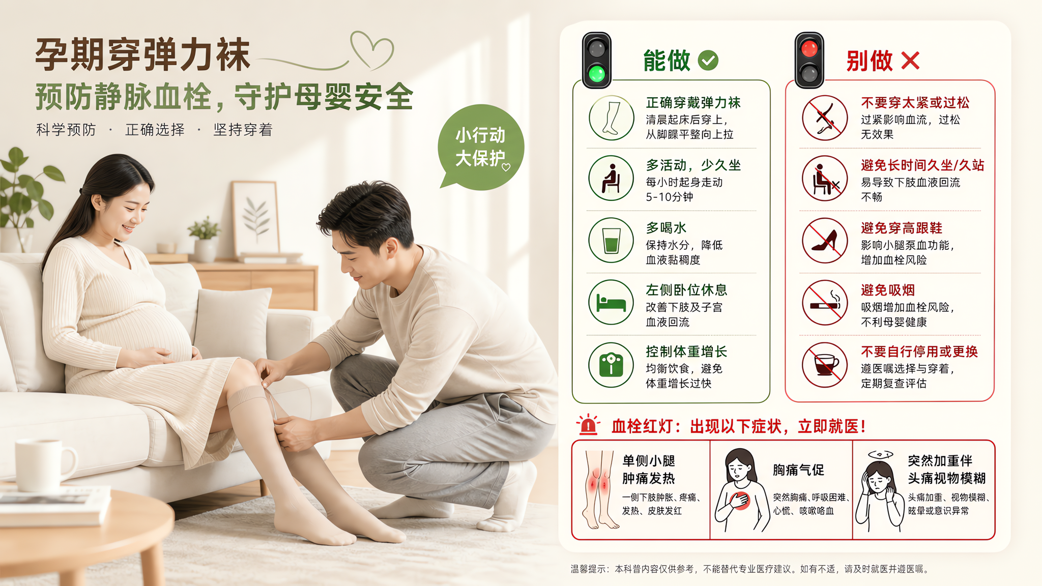 孕期脚踝一按一个坑：消肿能做和别做清单