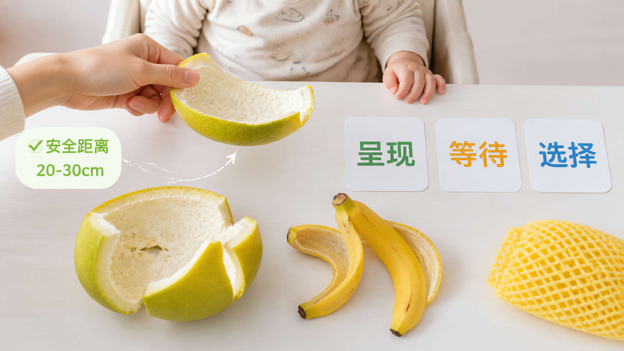 别把水果当词汇课：3分钟嗅觉触觉配对，0-1岁就能玩