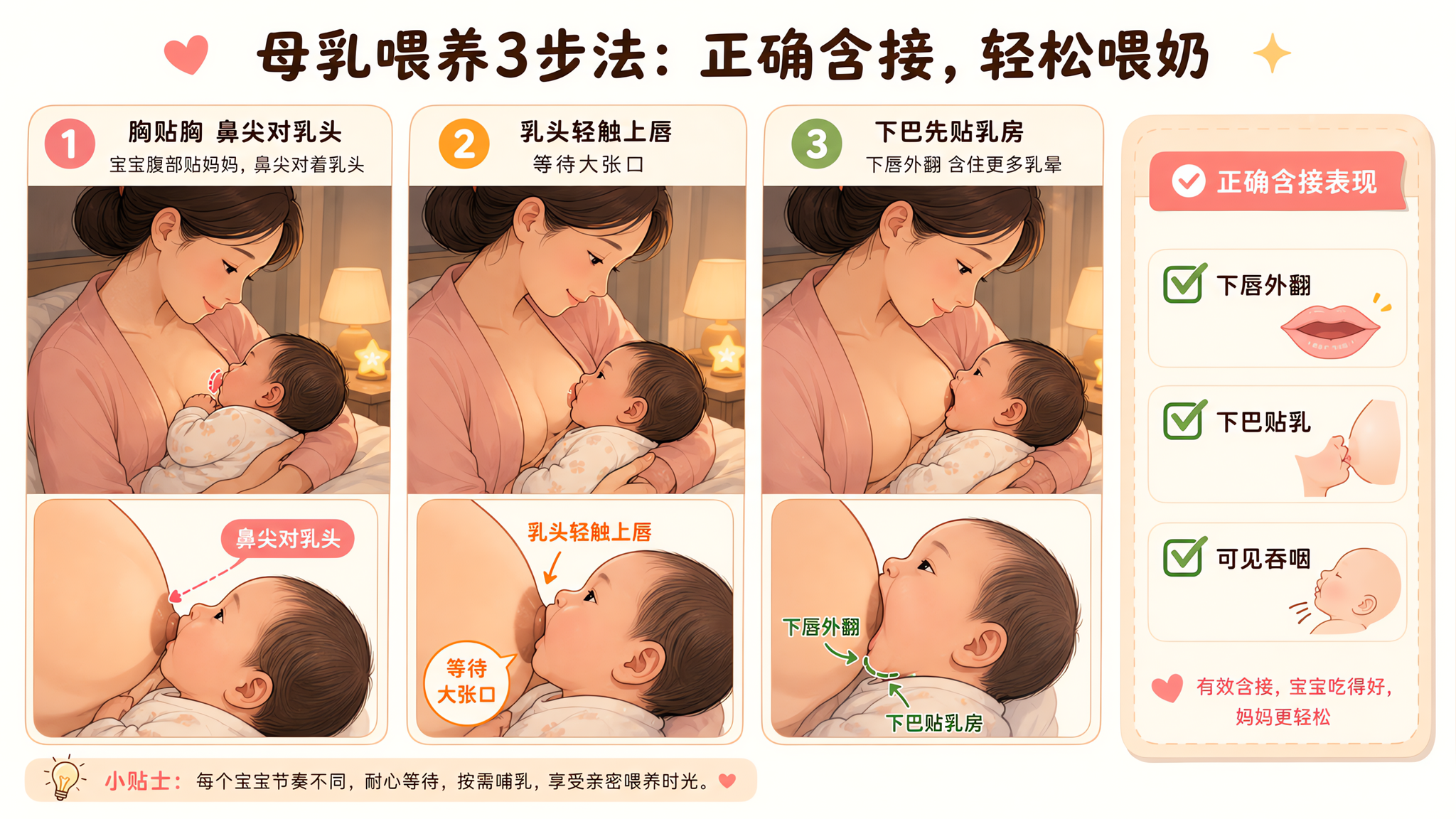 一喂就刺痛别硬扛：深衔乳三步法当场减痛