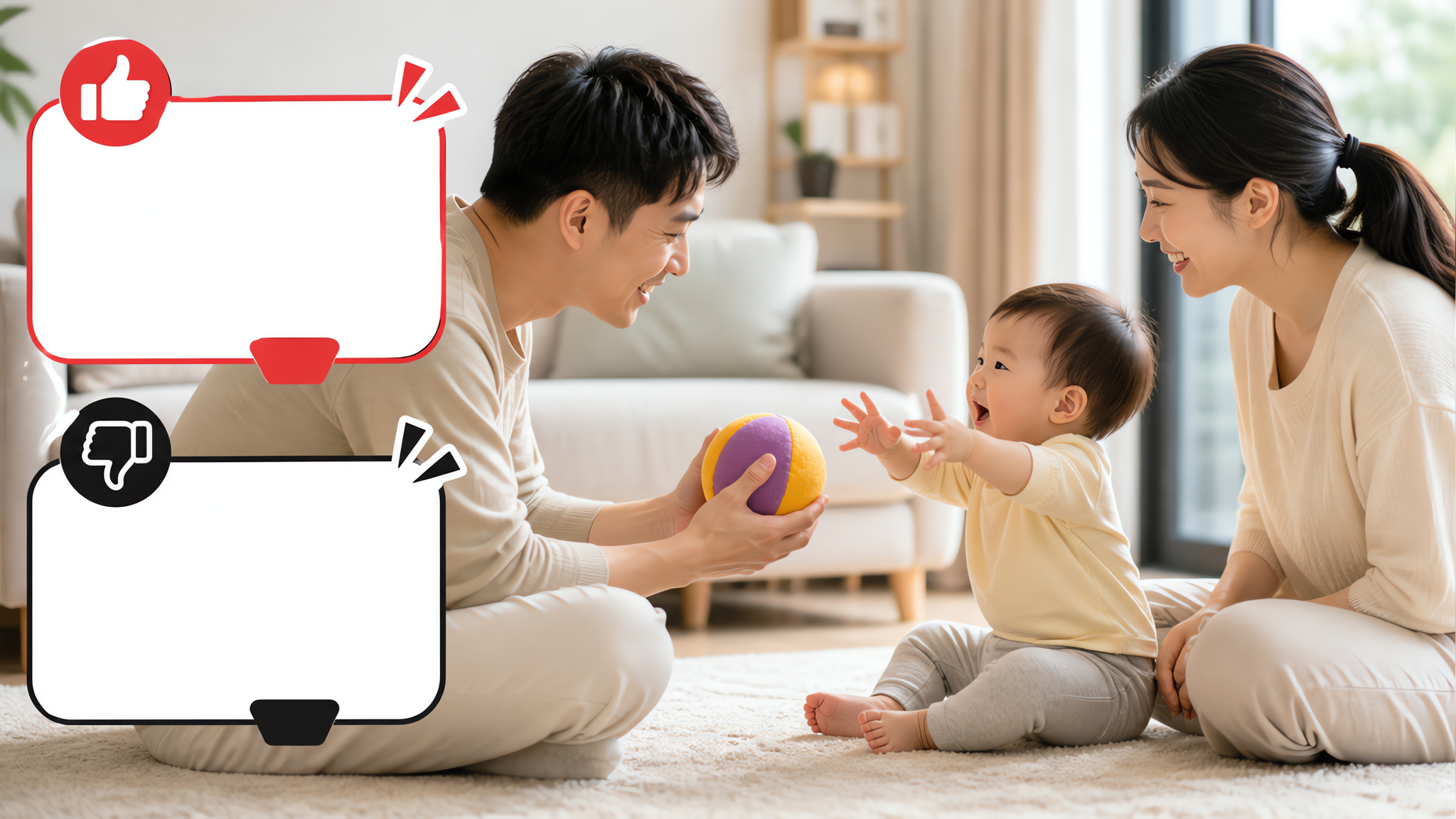 客厅传球10分钟：教会娃说“我要球”，比制止抢更管用