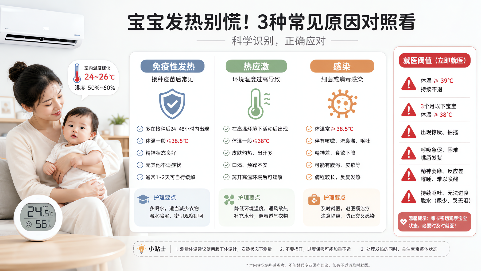 夏天打疫苗后发热别急：3步分清疫苗反应还是闷热中暑