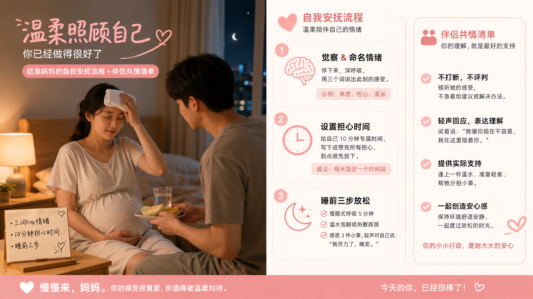 小暑闷热叠加早孕保密期：情绪稳住的12个小动作