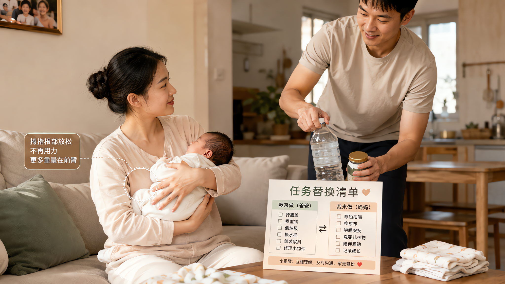 产后手腕拇指根刺痛？别怪受凉，是负荷超了