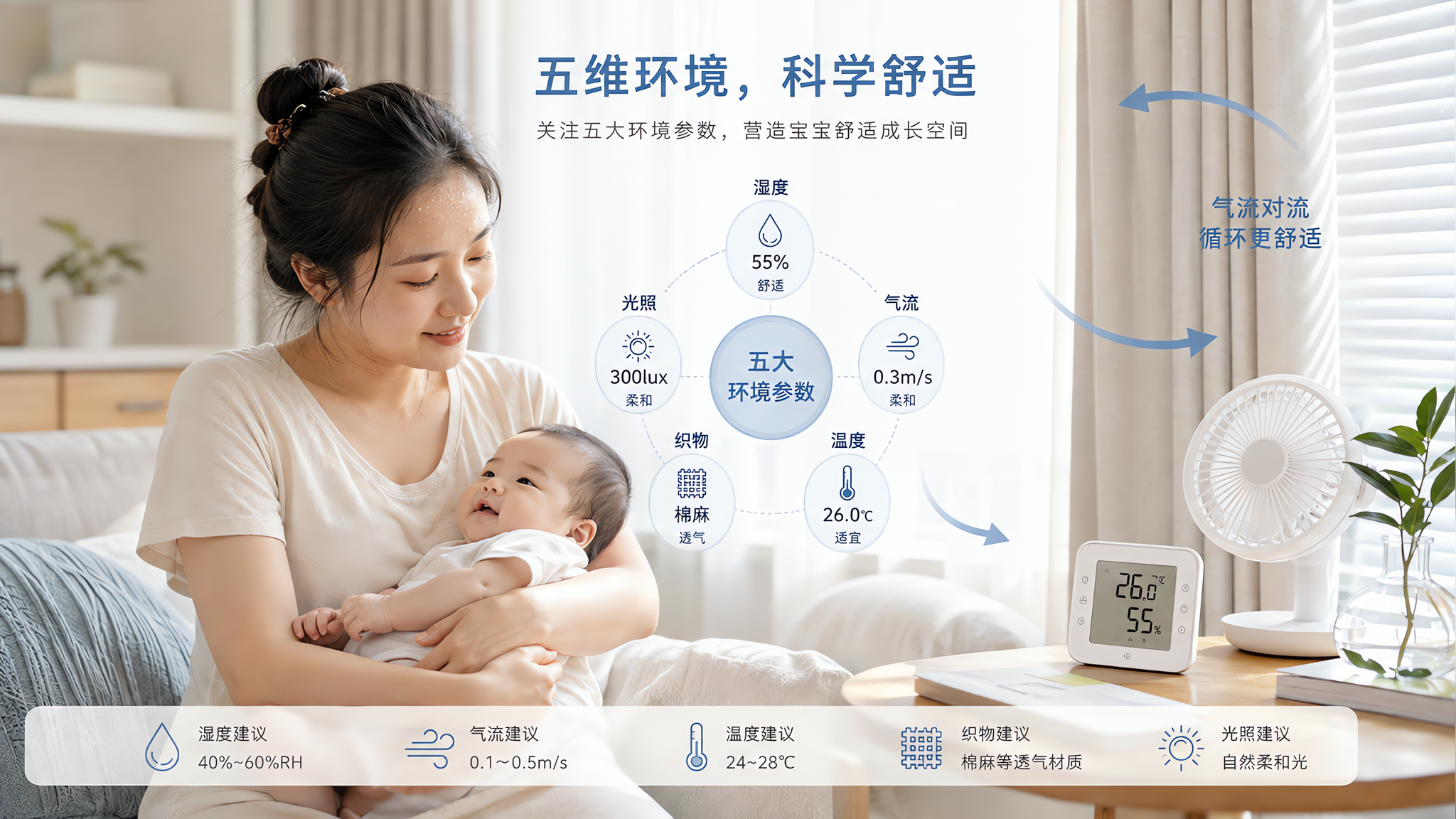 家里一闷就想崩？先调这5个参数再带娃