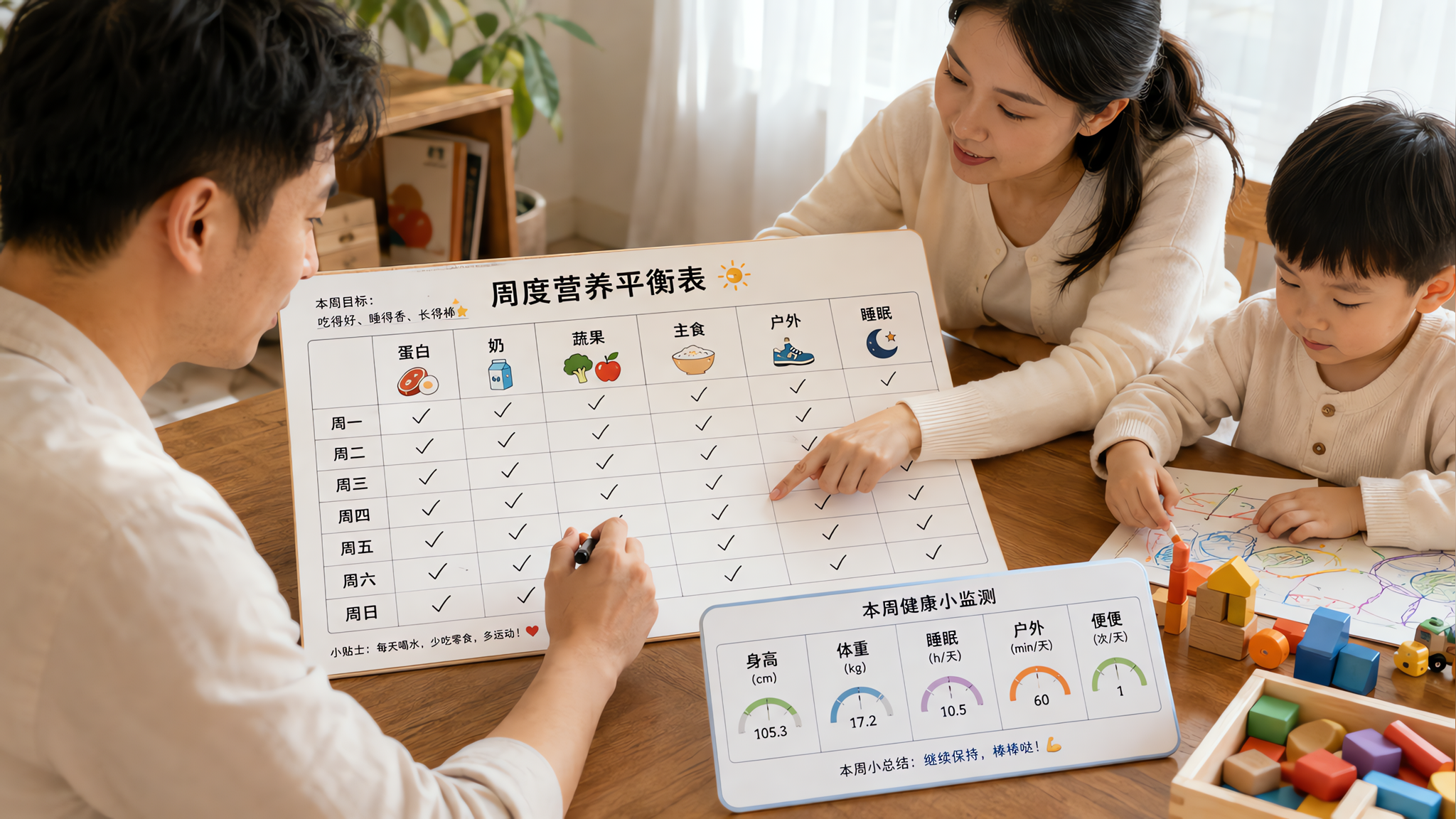 别再用钙片硬顶身高：一张周度表管住吃睡动