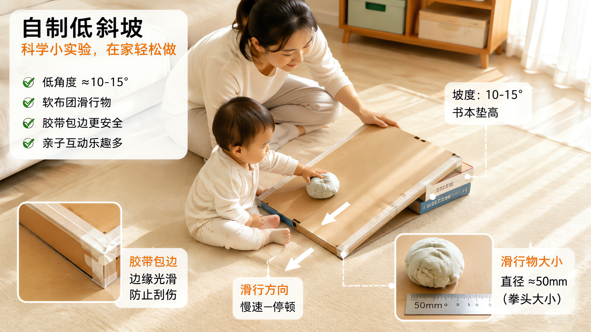电动爬虫别再买：纸板斜坡练追视更稳