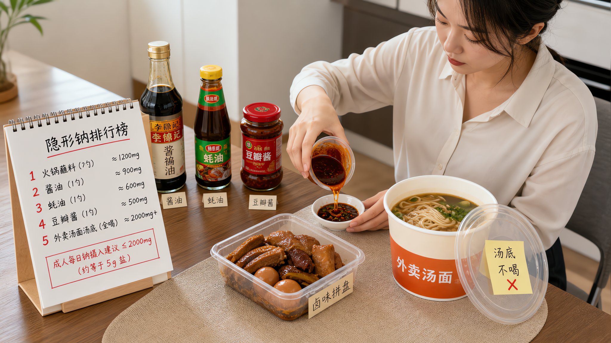 血压临界别只怪盐罐：真正的钠藏在蘸料和汤底里