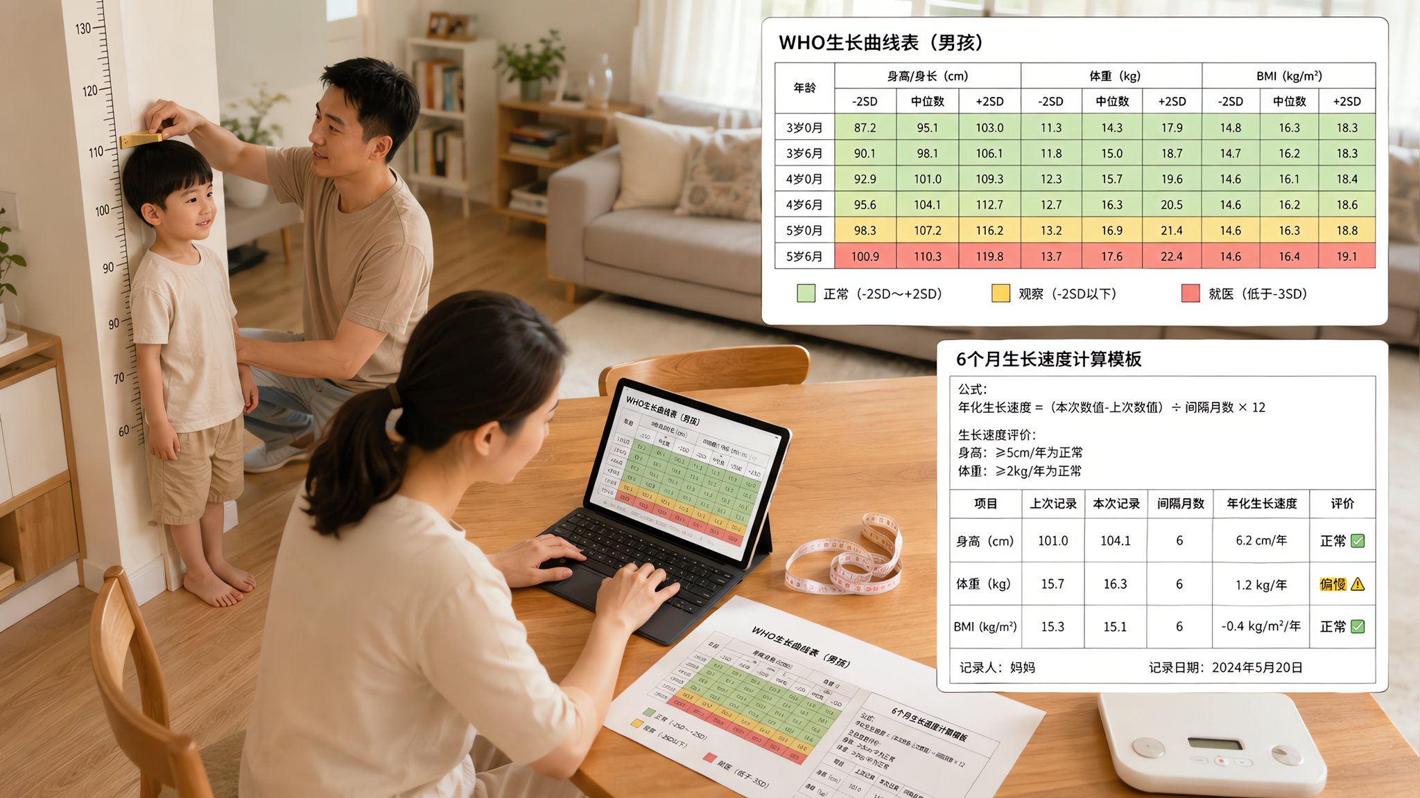 暑假娃“没长高”？先算6个月生长速度再焦虑