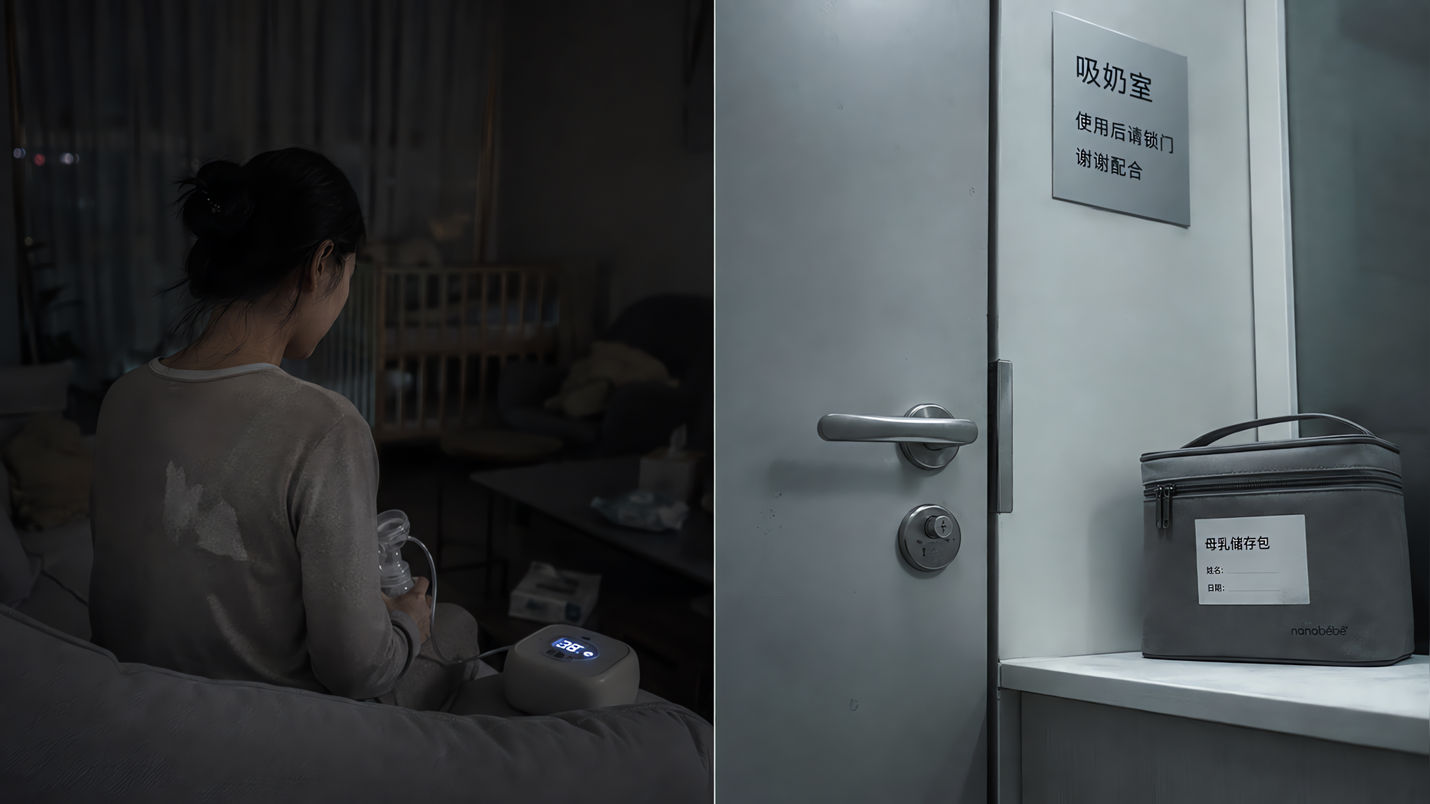 复工背奶最崩的不是奶量：是1㎡里那声门锁