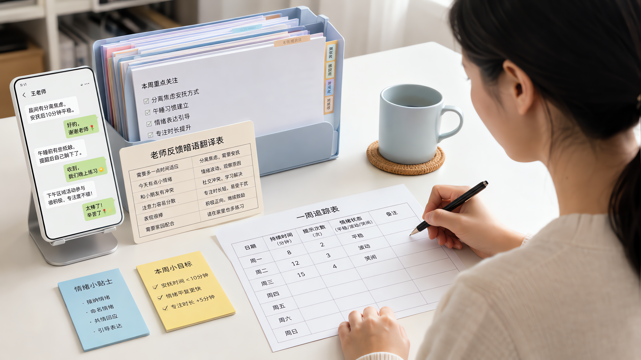 老师说“注意力不行”别急：3句话问清楚+一周表格就够