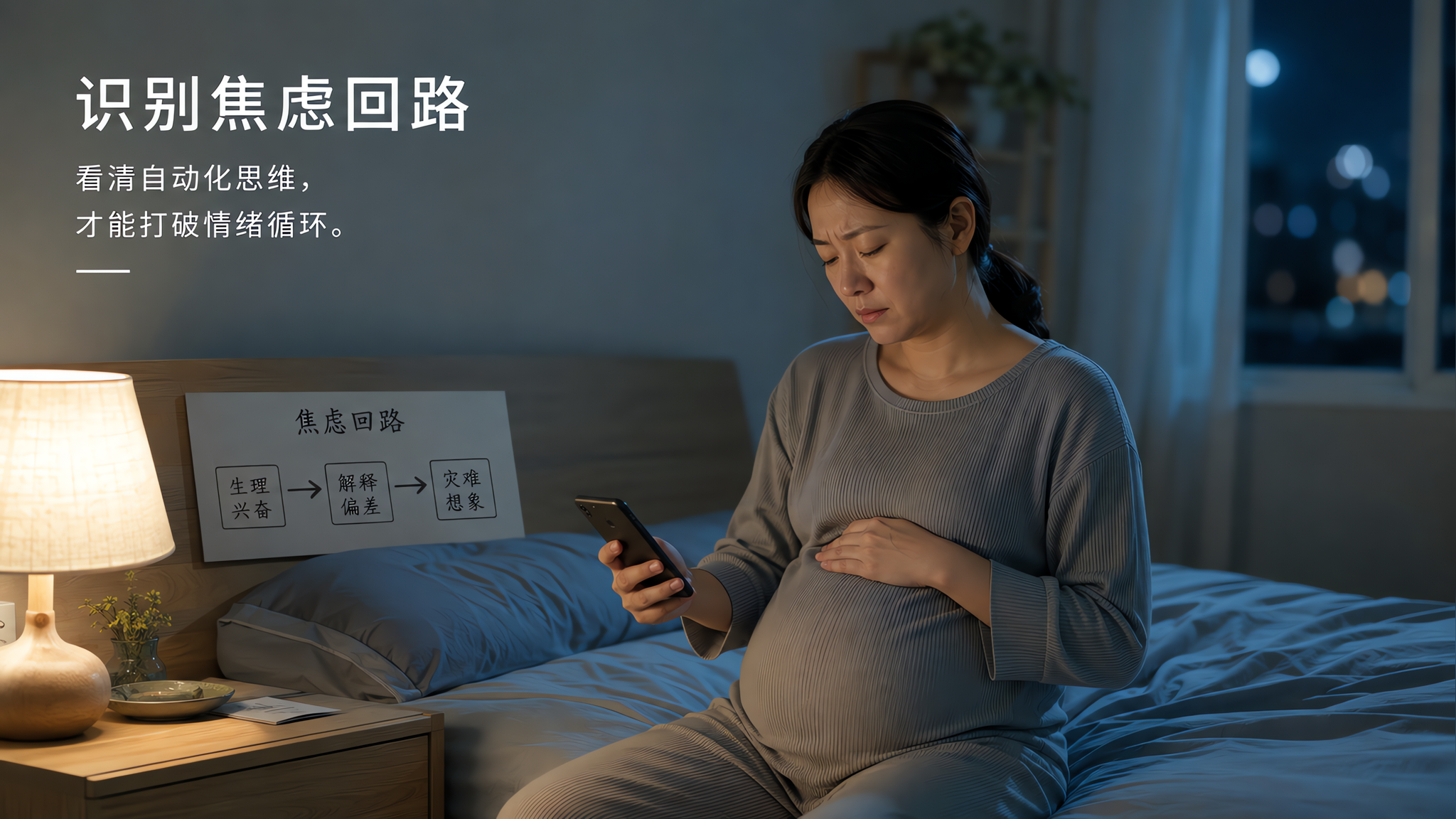 三伏天孕晚期睡不着别硬扛：3步切断深夜焦虑回路
