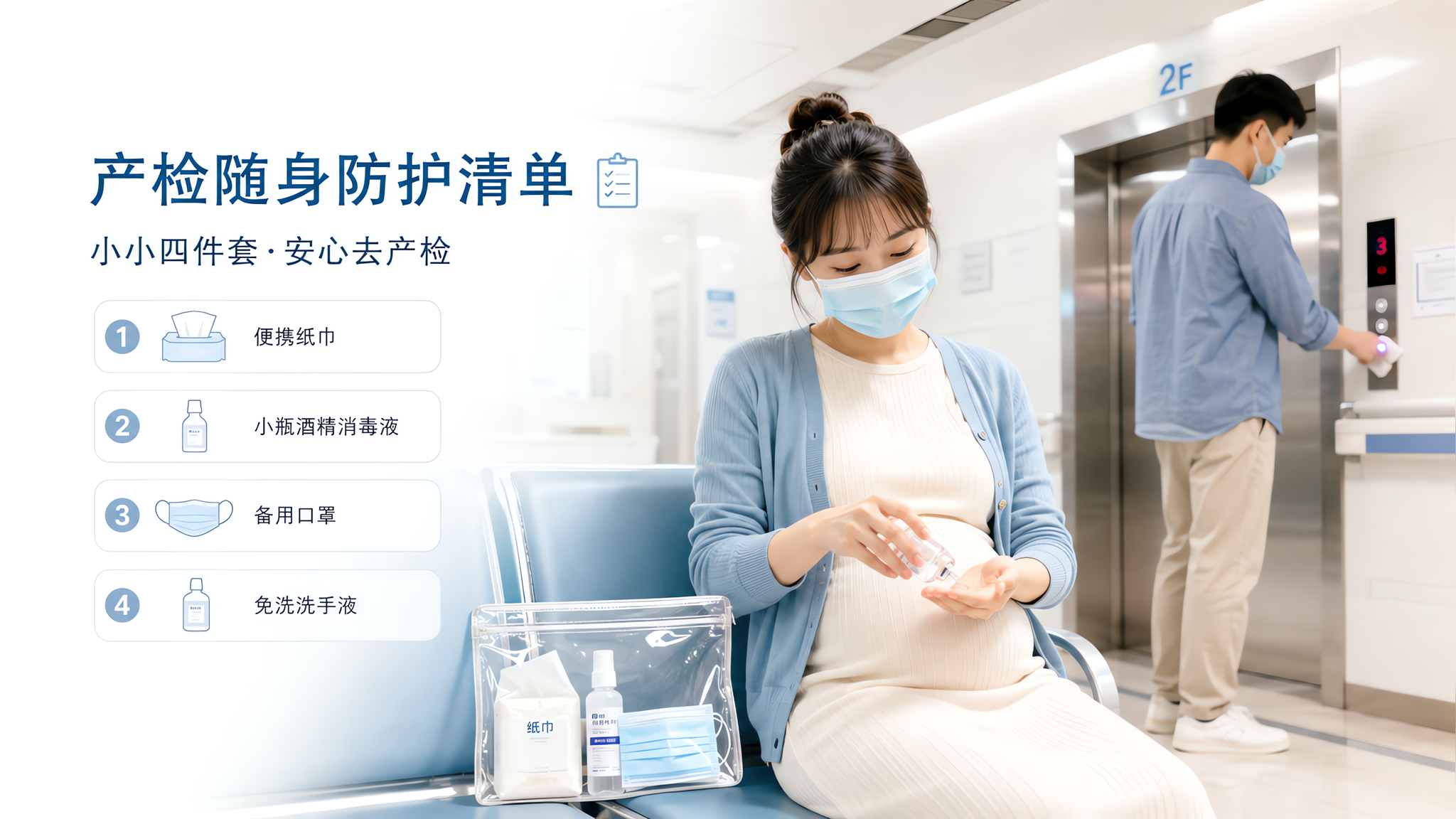 产检门诊人挤又闷：4件随身防护清单照做就够