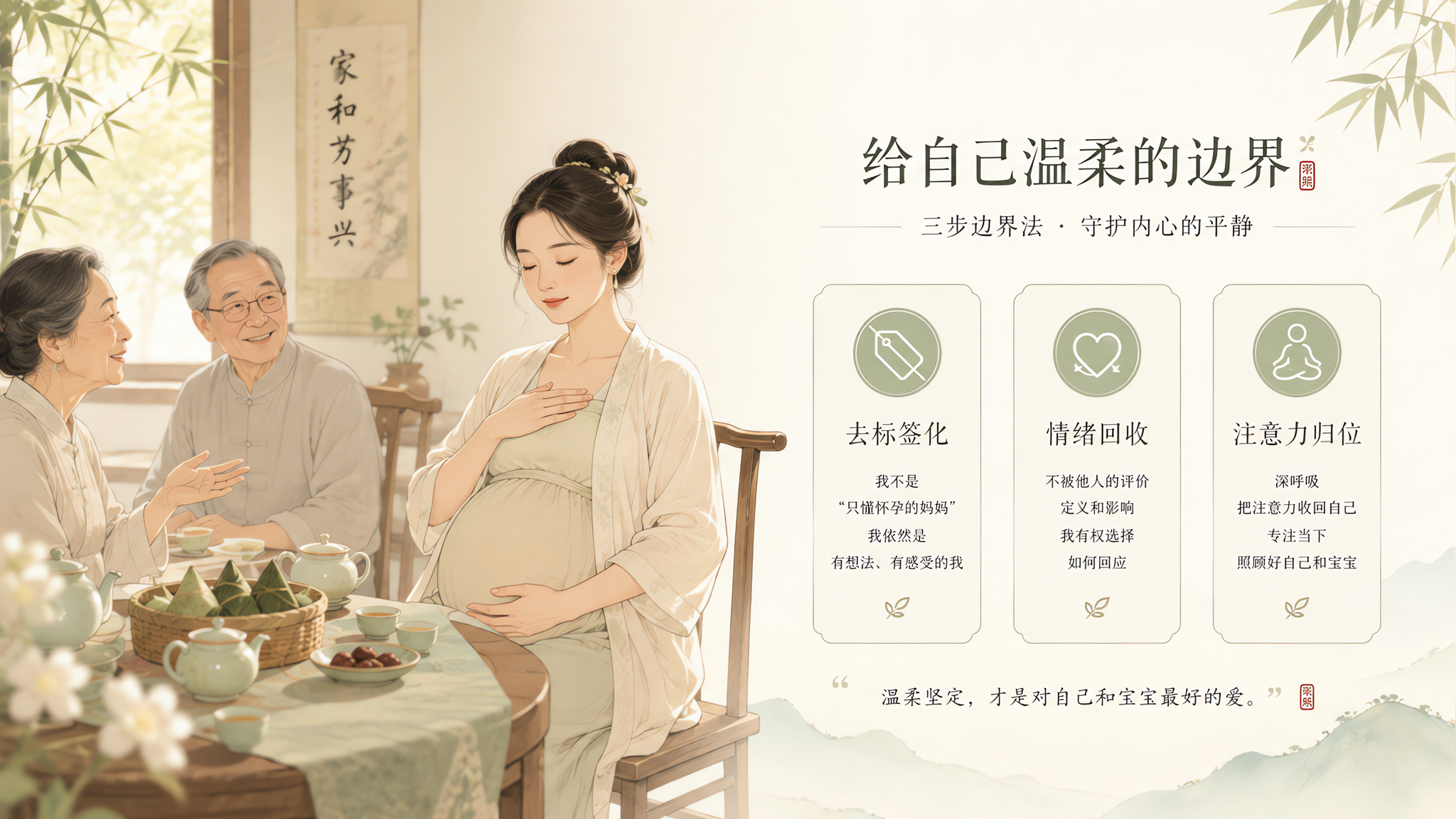 端午饭桌被评判？3步把心理主权拿回来