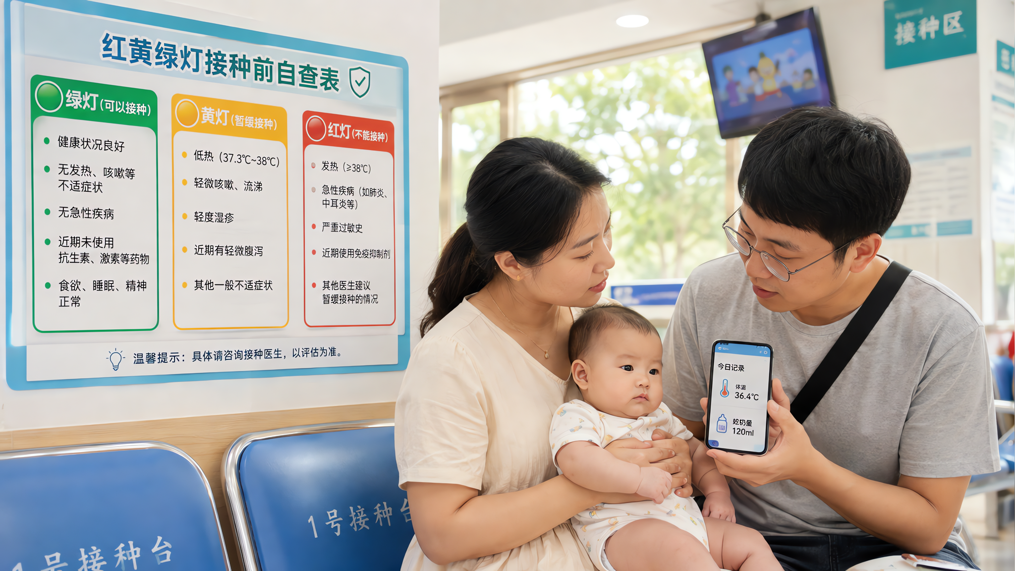 有鼻涕就不能打疫苗？接种前红黄绿灯一看就懂