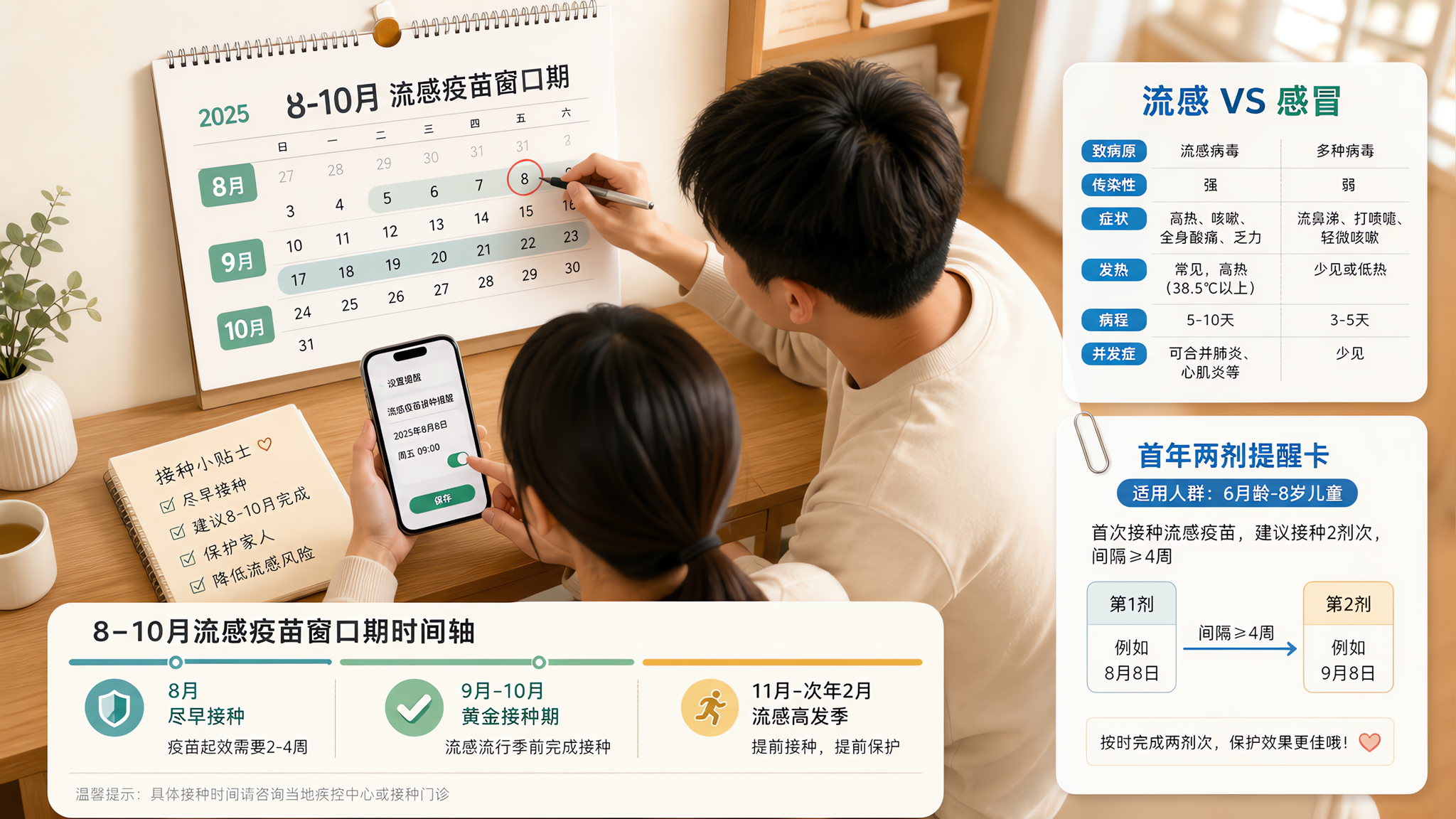 幼儿园娃流感疫苗别拖：8-10月打最省心