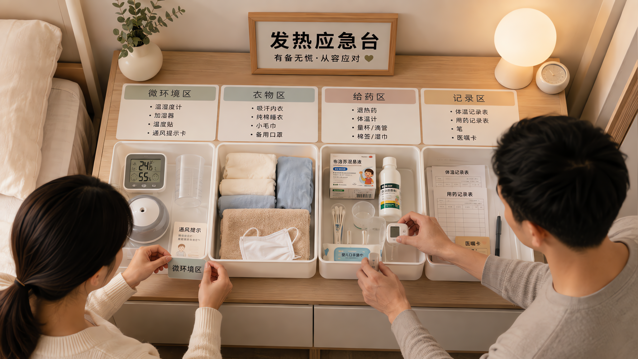 孩子夜里发热别再乱跑：家里搭好这张应急台