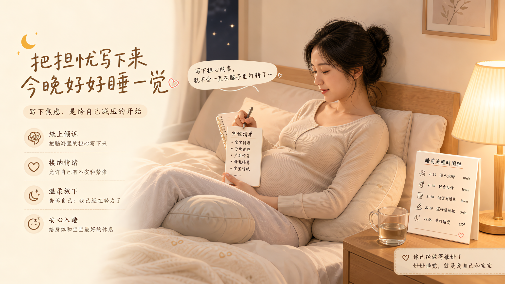 孕期越躺越清醒？3个原因+一套不靠药的睡前重启流程