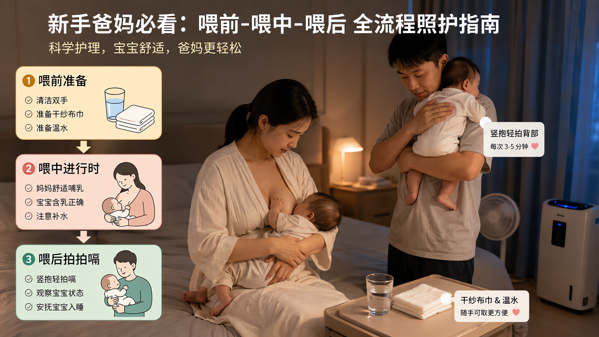 返岗后别硬扛：爸爸接管喂后3件事就够了