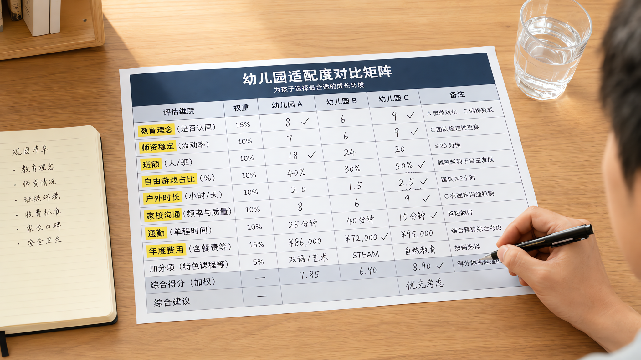 探校别只看硬件：用“适配度表”选出不后悔的园
