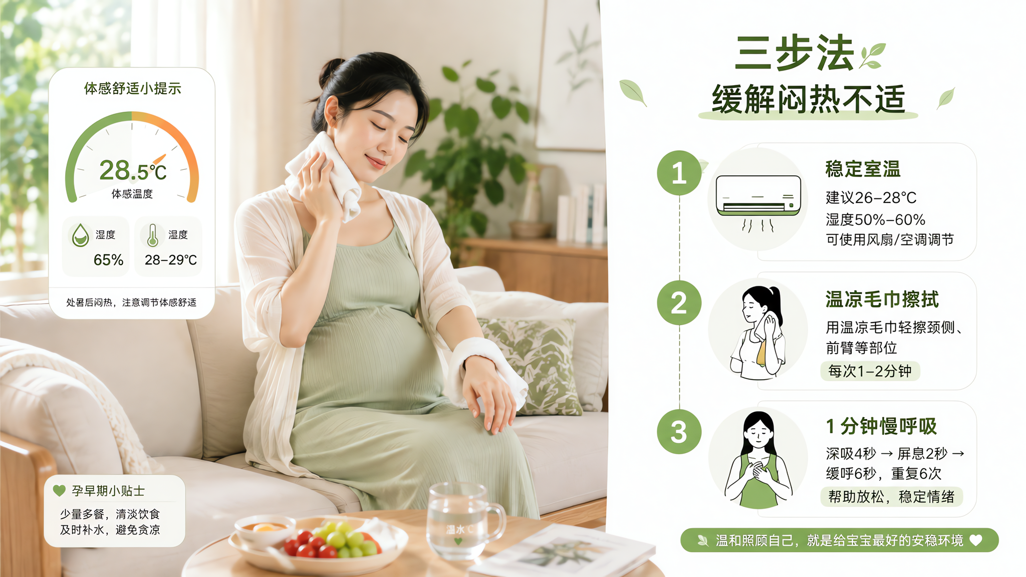 处暑后越闷越想吐？孕早期反胃稳住的3步法